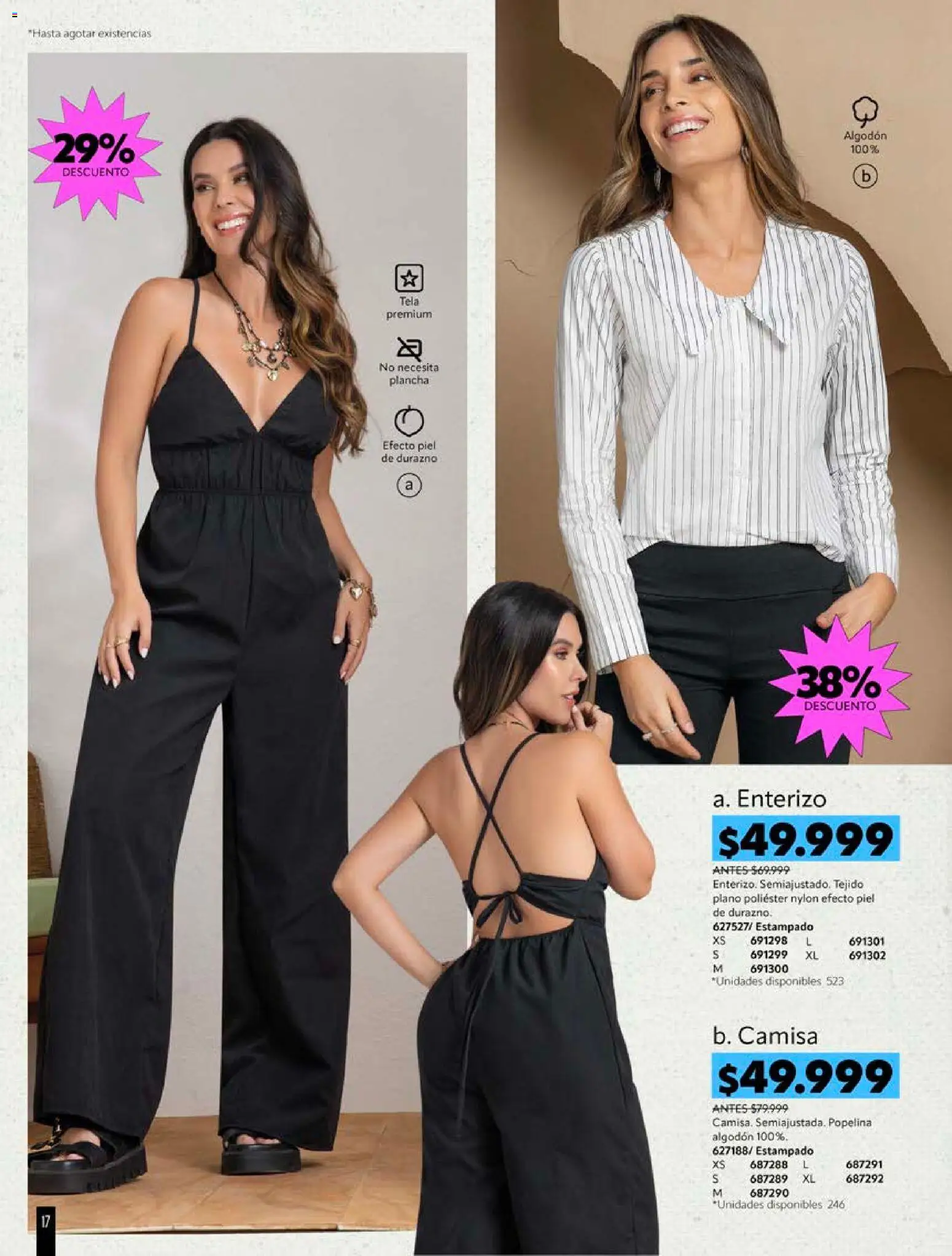 Pacifika revista - valida desde el 18/10/2026 | Página: 222 | Productos: Plancha, Algodón, Camisa, Durazno