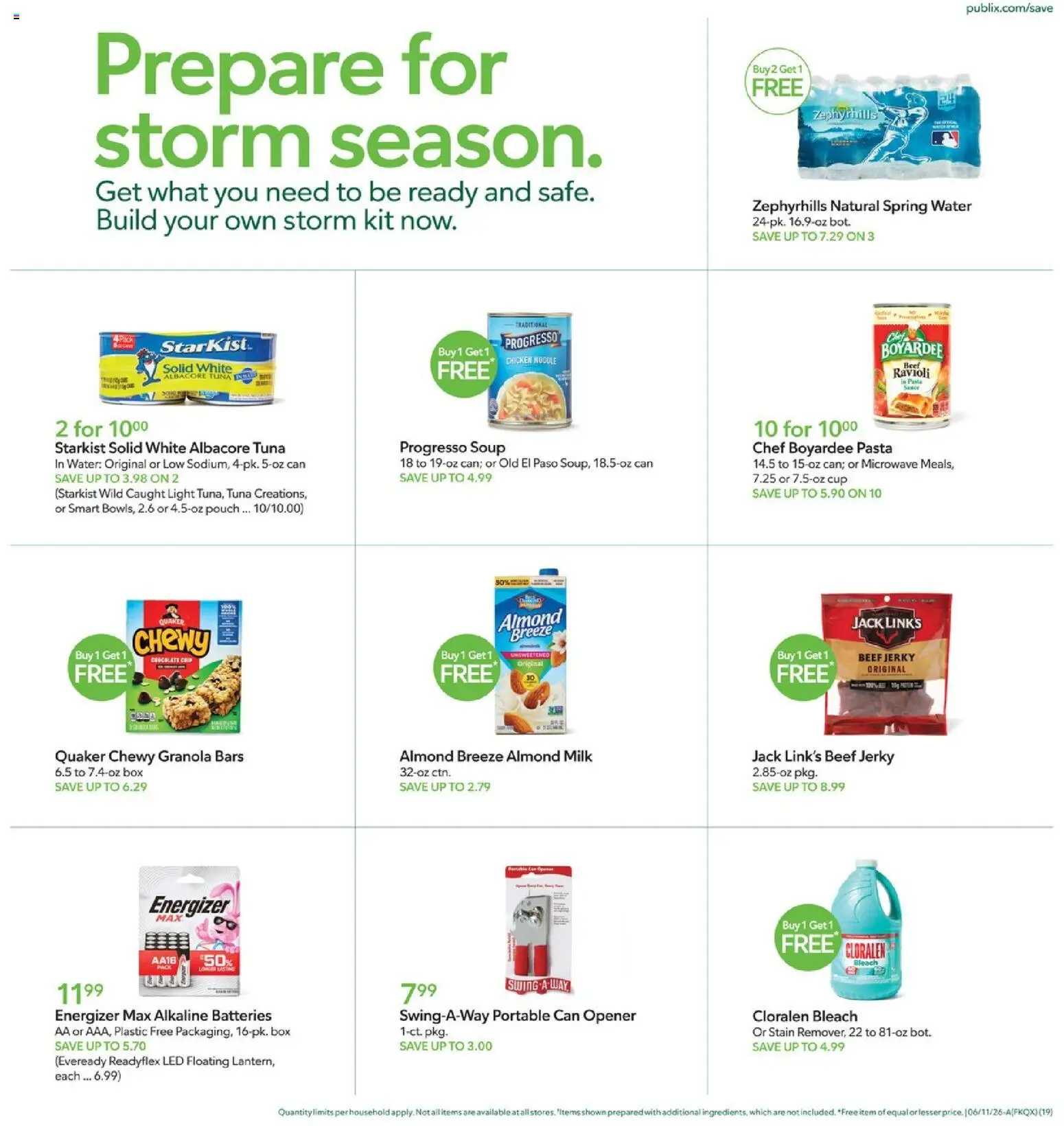 Publix Weekly Ad - valid from 10.06.2026 | Page: 19 | Products: Opener, Box, Microwave, Water
