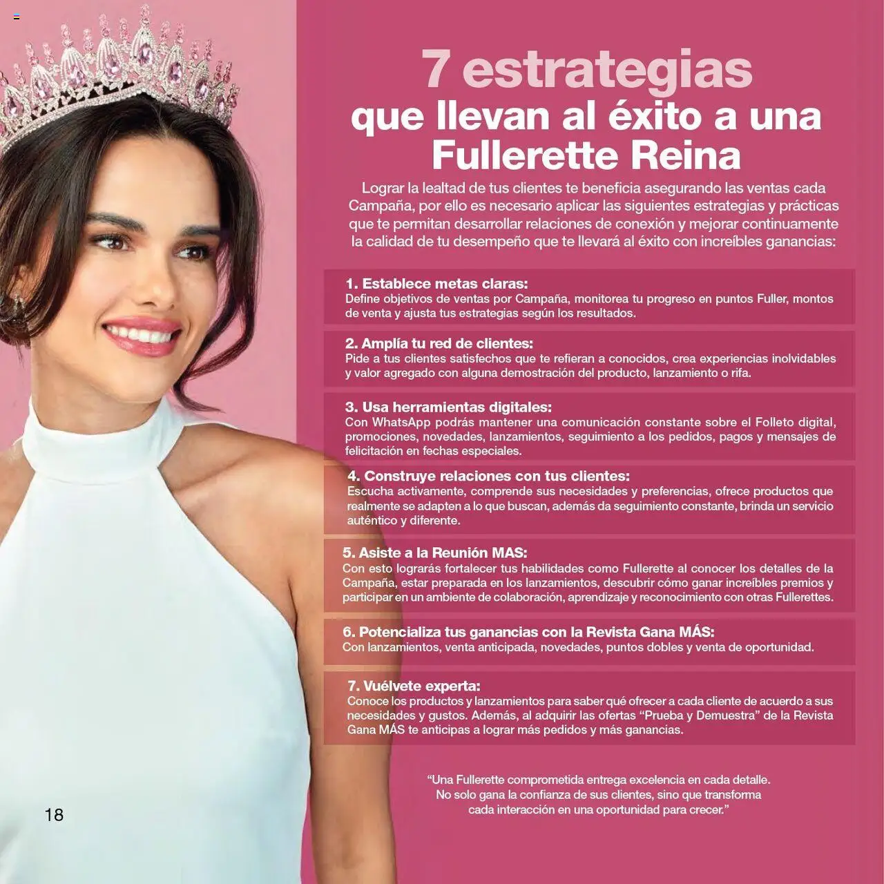 Nuevas ofertas de Fuller válidas en toda la República Mexicana desde el 21/07/2025. ¡Encuentra las mejores ofertas en Fuller - Catálogo Fullerette Reina! | Página: 18 | Productos: Herramientas, Té, Sobre, Revista