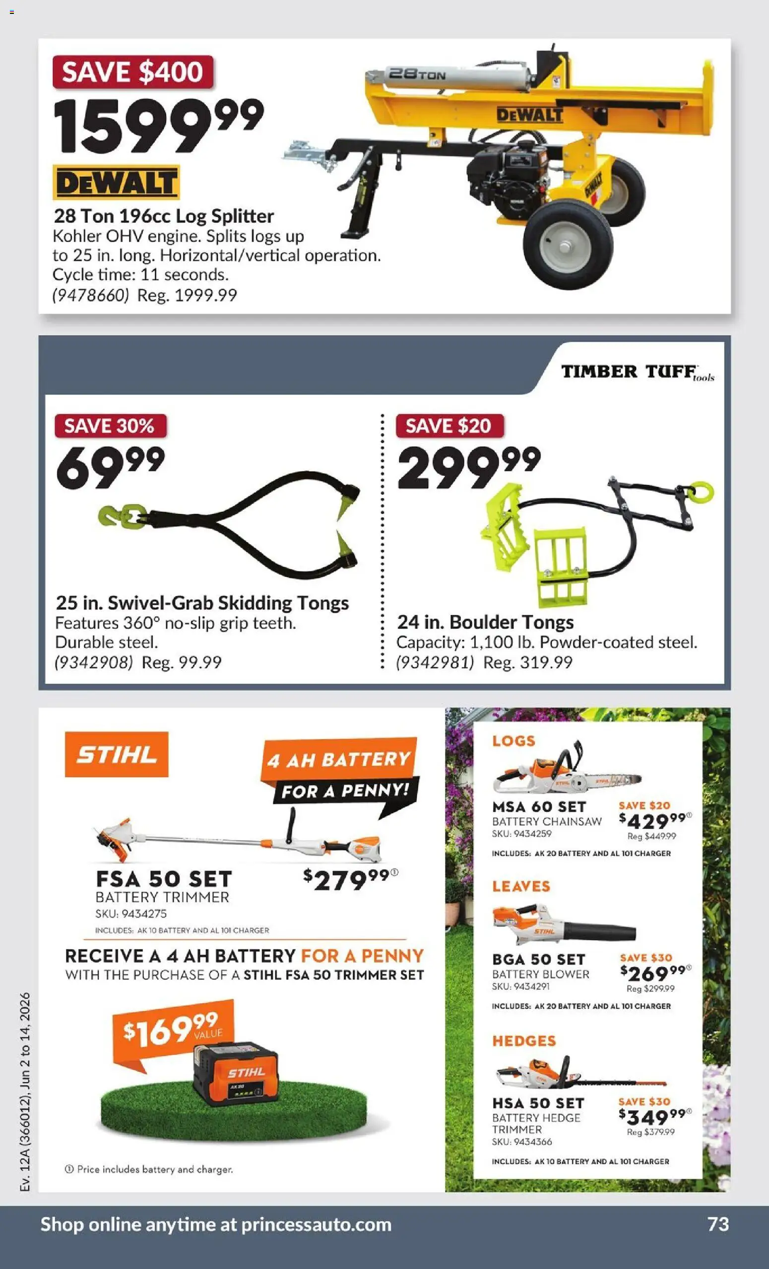 Princess Auto flyer valid from 02.06.2026 | Page: 74 | Products: Battery