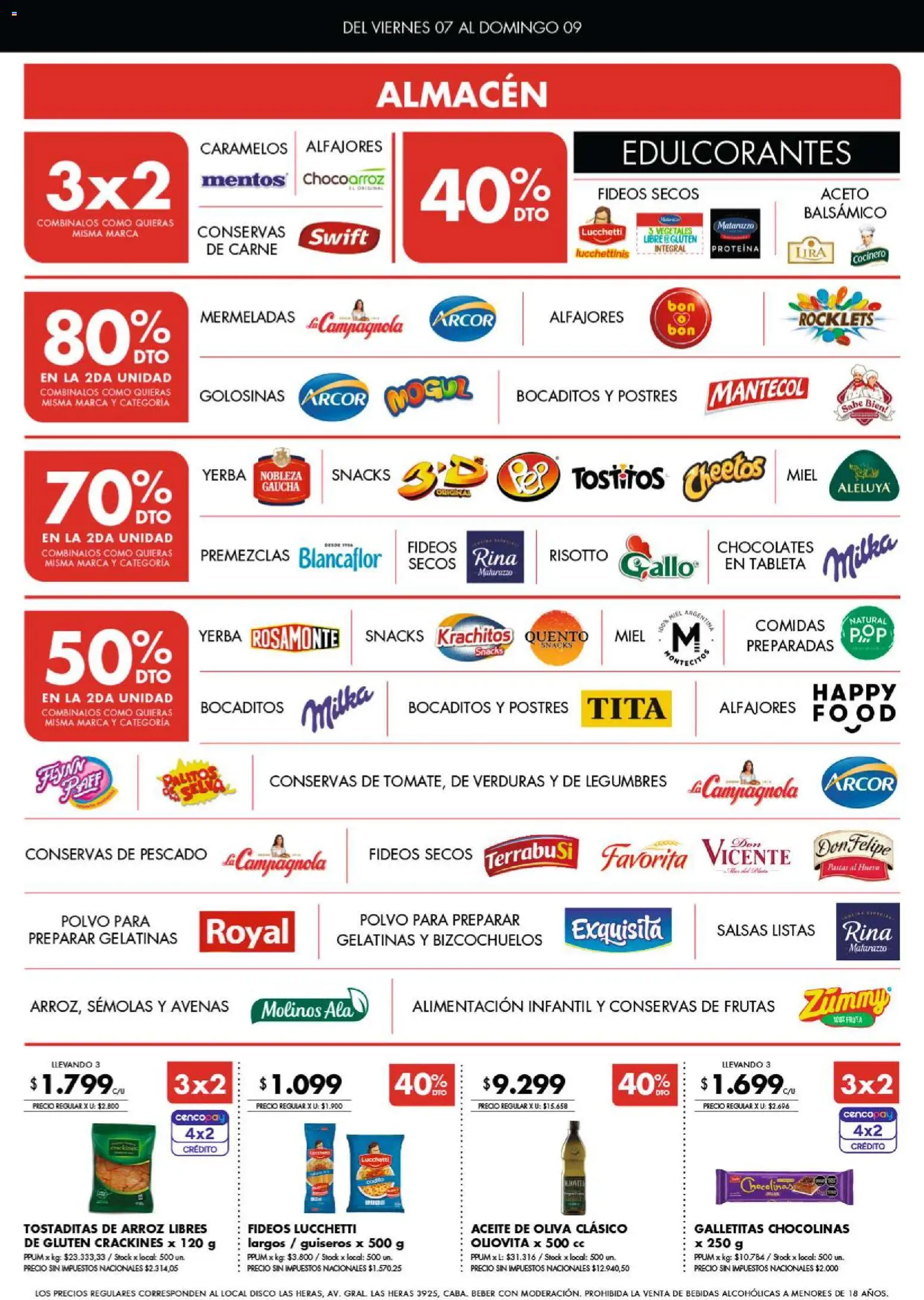 Disco - Ofertas  Bs. As. y Santa Fé │ válido desde el 07/08/2026 | Página: 2 | Productos: Pescado, Aceite de oliva, Proteína, Verduras