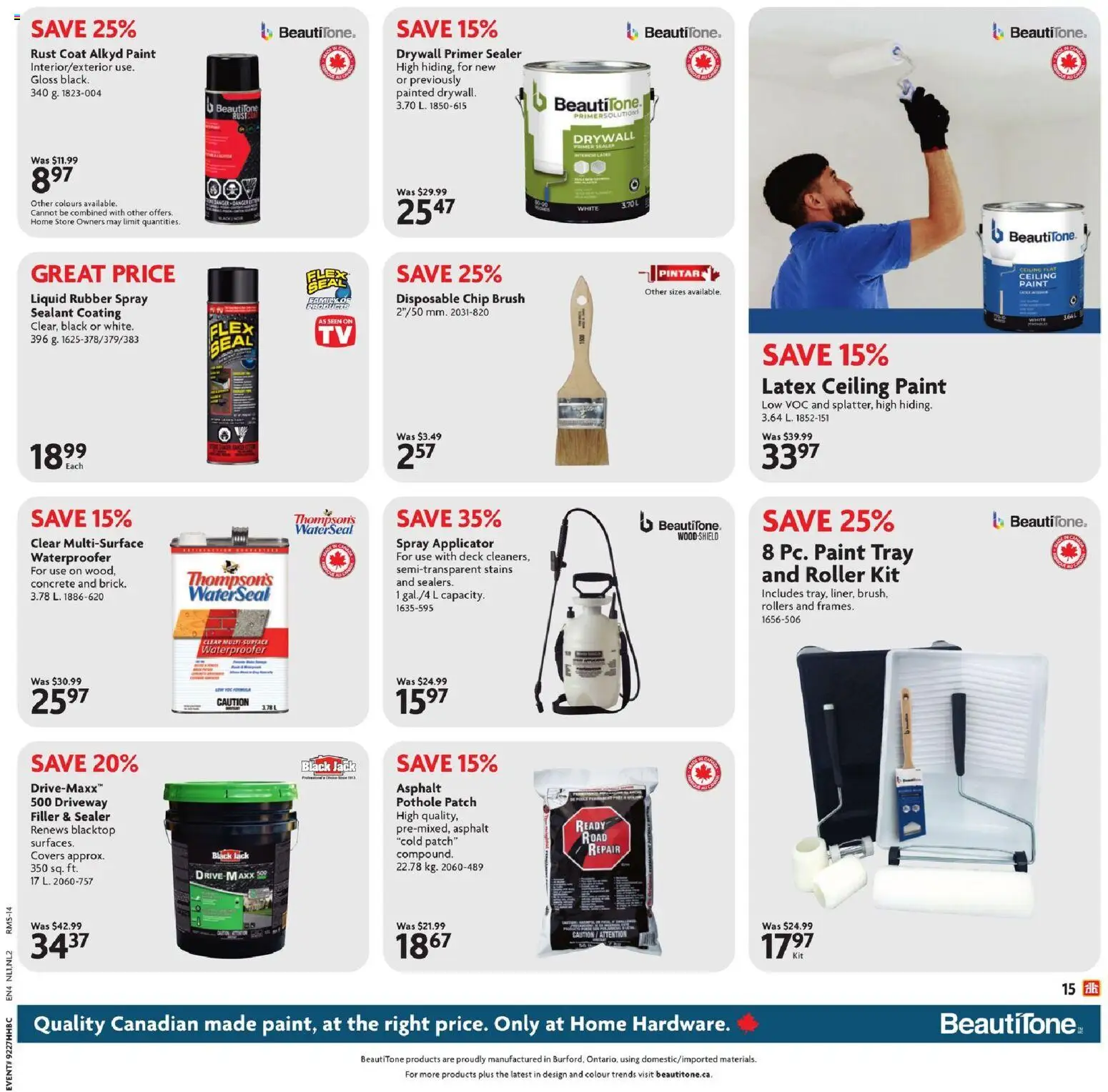 Home Hardware flyer valid from Jul 2, 2026 | Page: 20 | Products: Brush, Coat