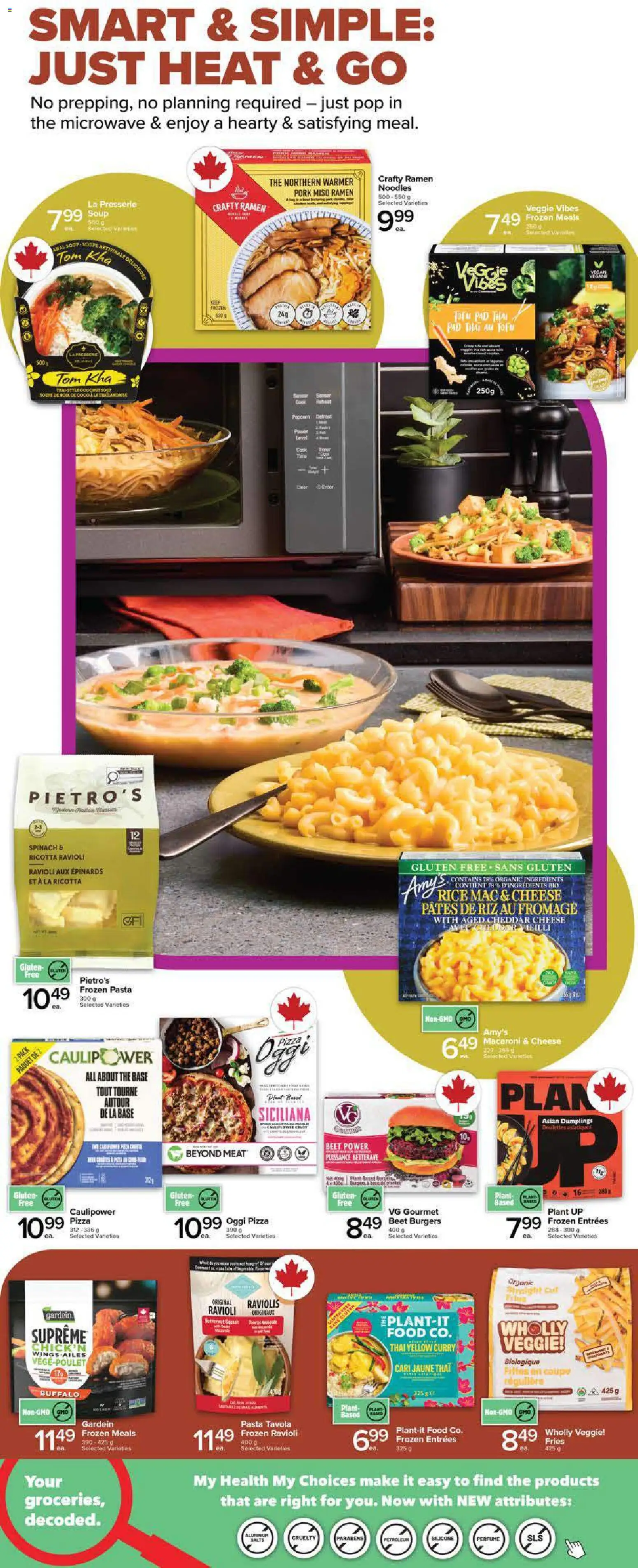 Metro flyer valid from Sep 10, 2026 | Page: 6 | Products: Tofu, Spinach, Cheddar, Food