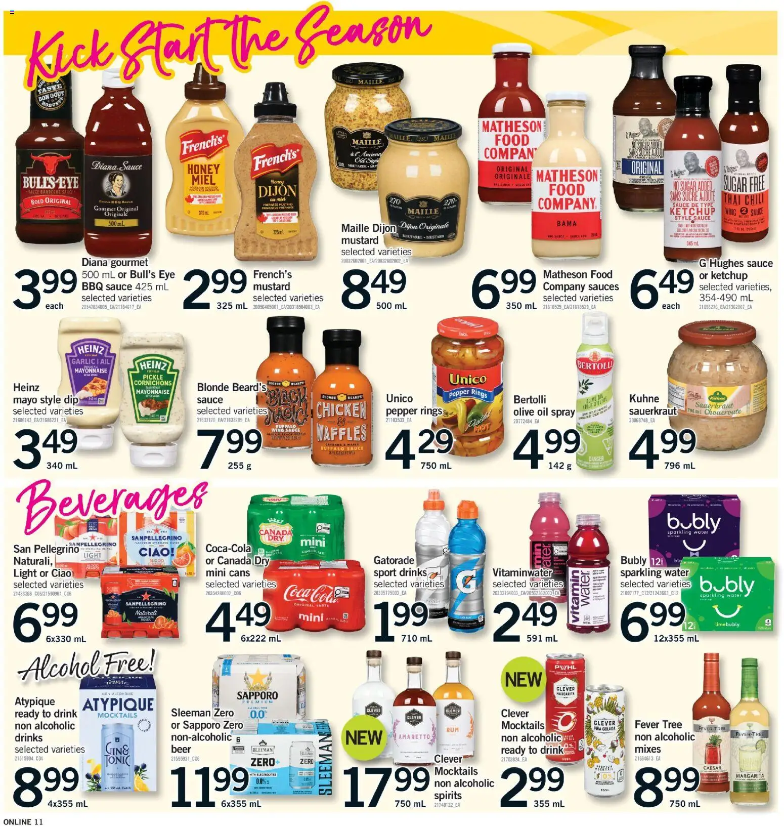 Fortinos flyer valid from 14.05.2026 | Page: 11 | Products: Ketchup, Oil, Beer, Chicken
