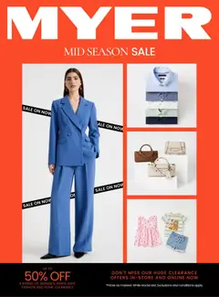 Preview of Myer catalogue - valid from 09/09/2026