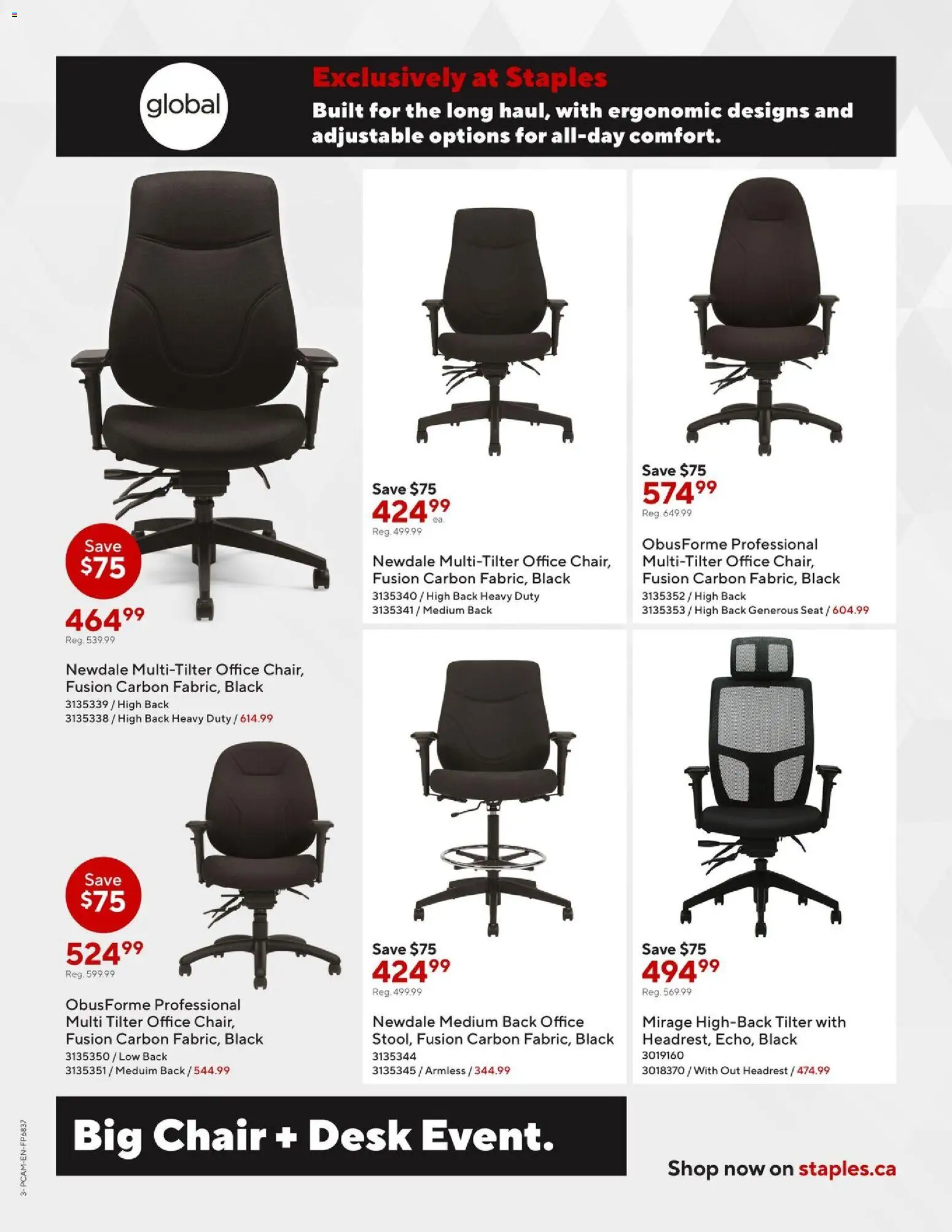 Staples flyer valid from 08.05.2026 | Page: 3 | Products: Chair