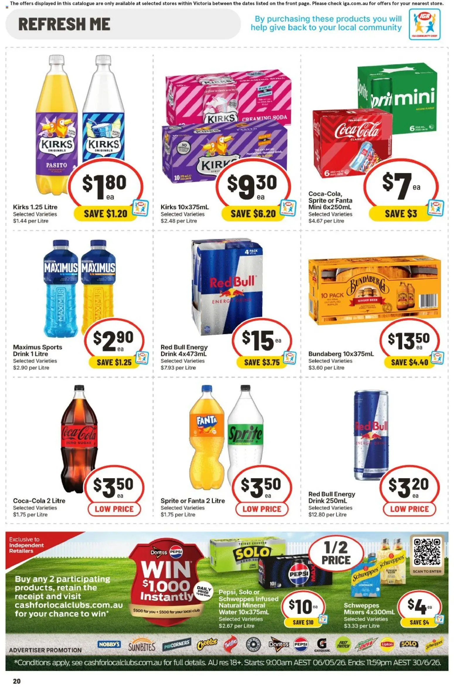 Ritchies catalogue - valid from 10.06.2026 | Page: 18 | Products: Energy drink, Ginger, Coca Cola, Pepsi