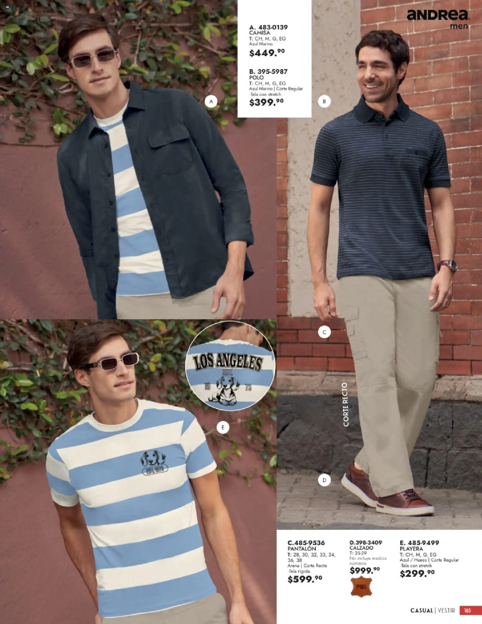 Nuevas ofertas de Andrea válidas en toda la República Mexicana desde el 23/08/2026. ¡Encuentra las mejores ofertas en Andrea catálogo Vestir Caballero! | Página: 7 | Productos: Camisa, Playera