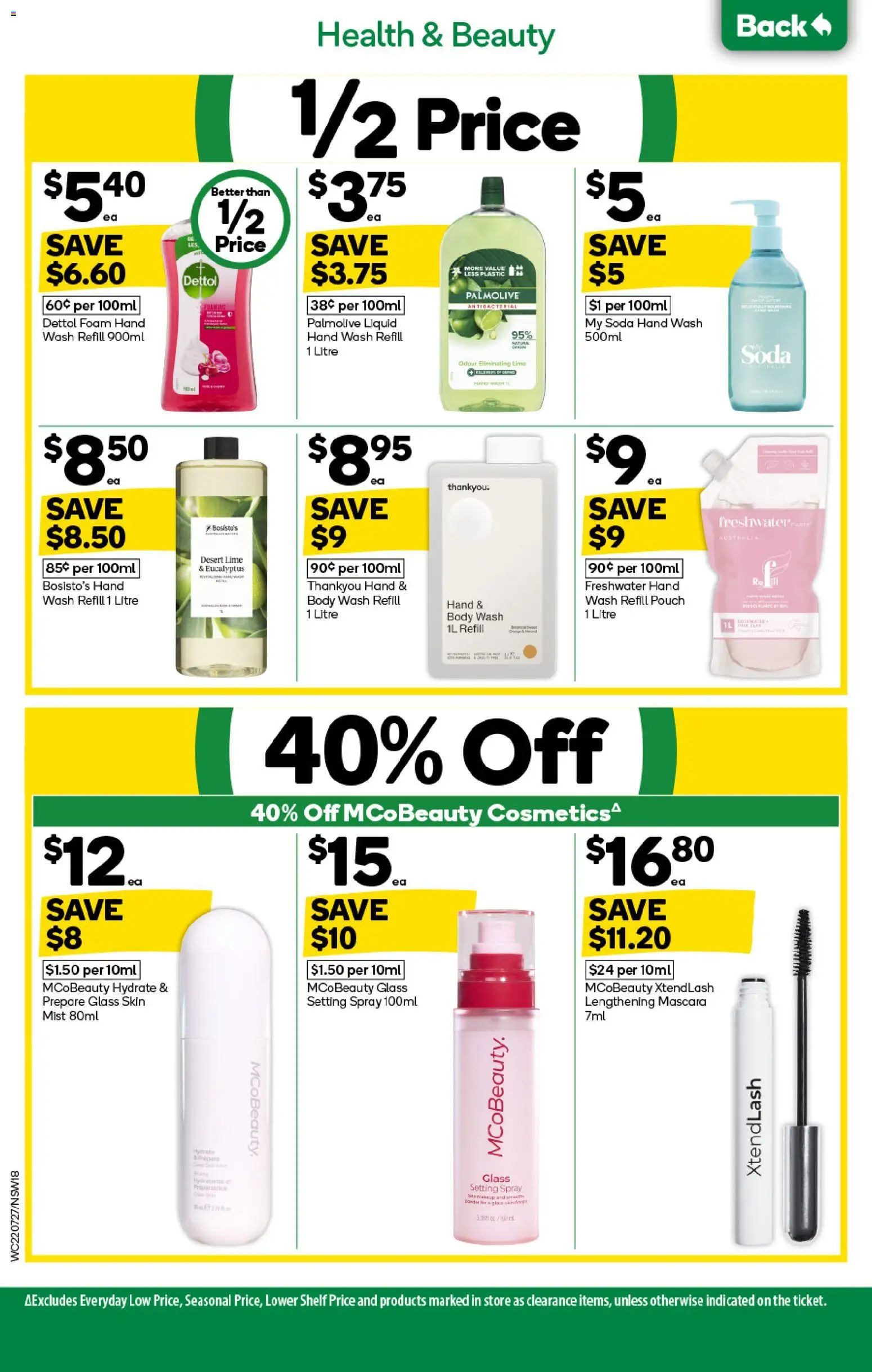 Woolworths catalogue - valid from 22/07/2026 | Page: 18 | Products: Shelf, Mascara, Lime, Setting spray