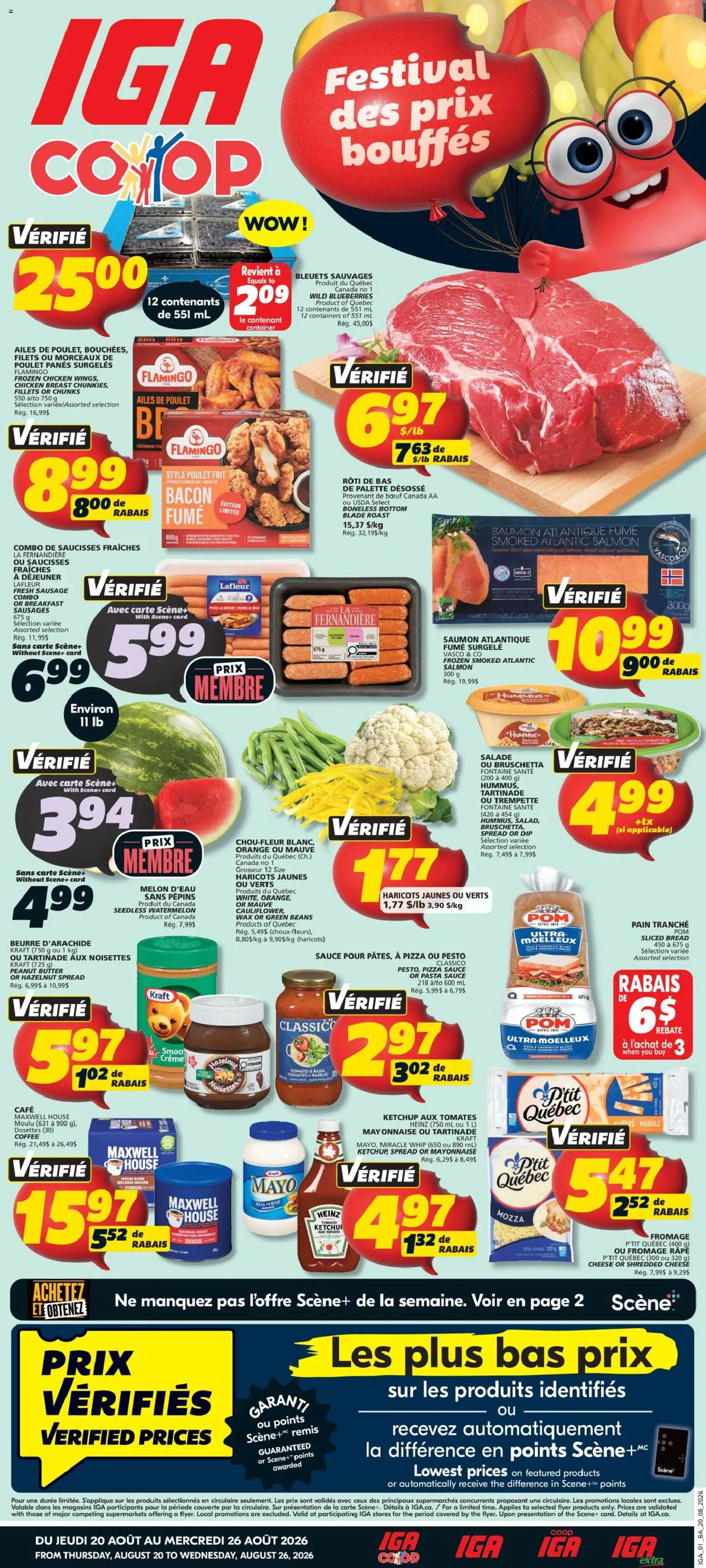 IGA flyer valid from Aug 20, 2026 | Page: 1