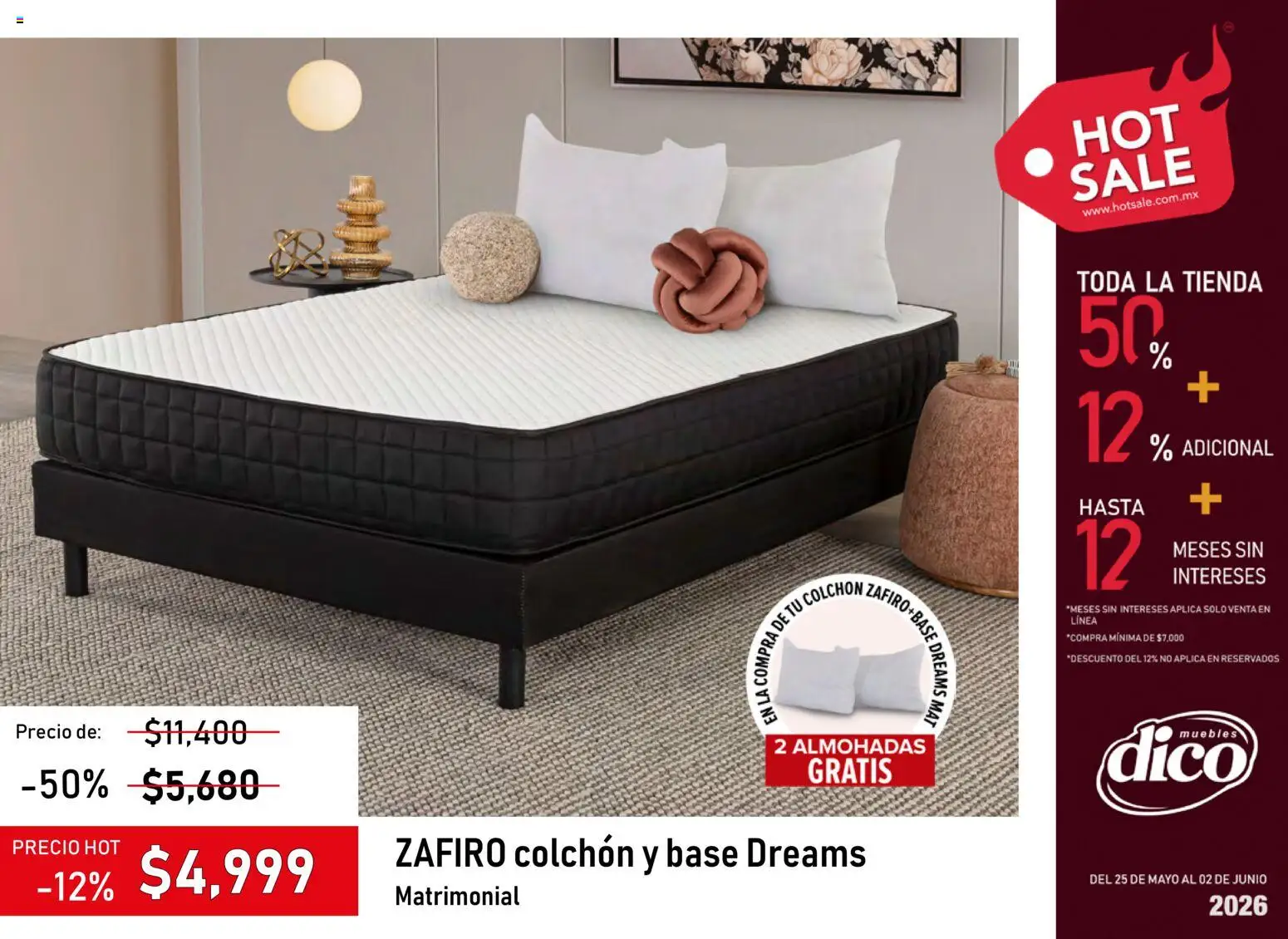 Nuevas ofertas de Muebles Dico válidas en toda la República Mexicana desde el 25.05.2026. ¡Encuentra las mejores ofertas en Muebles Dico - Hot Sale 2026 | Pacifico! | Página: 30