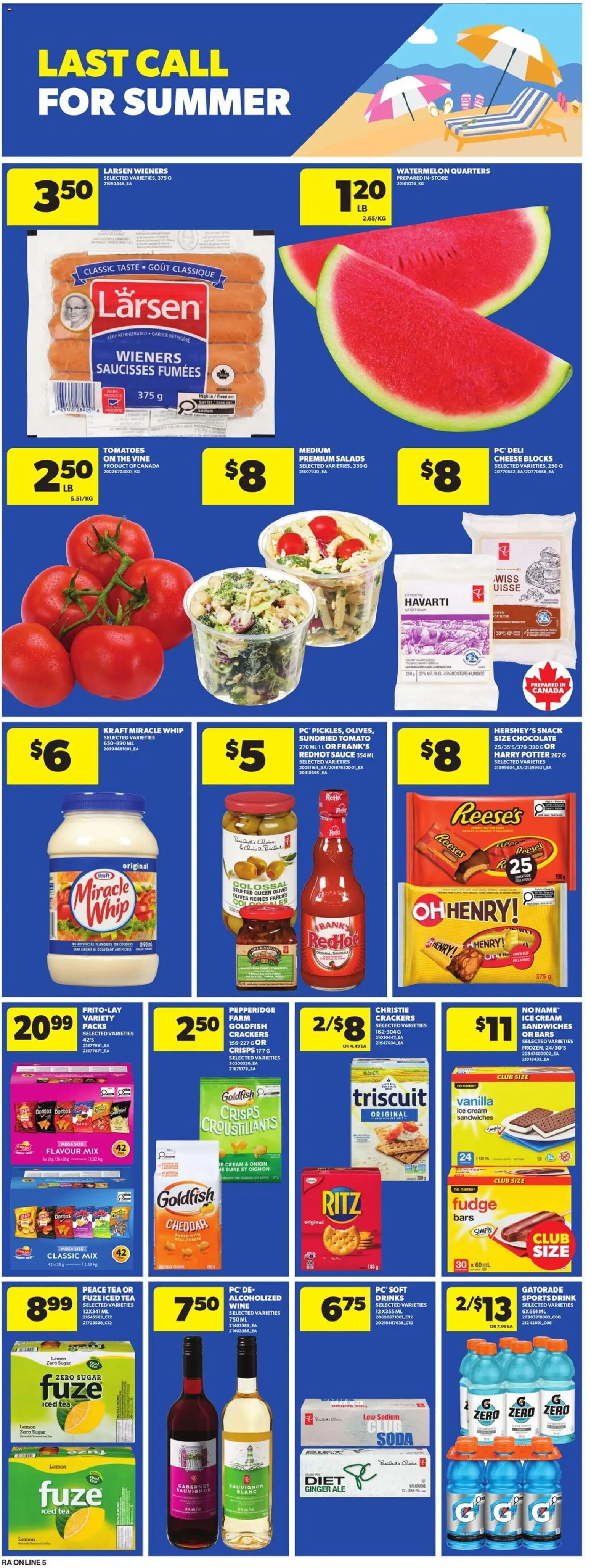 Atlantic Superstore flyer valid from Aug 27, 2026 | Page: 12 | Products: Iced tea, Sugar, Drinks, Watermelon