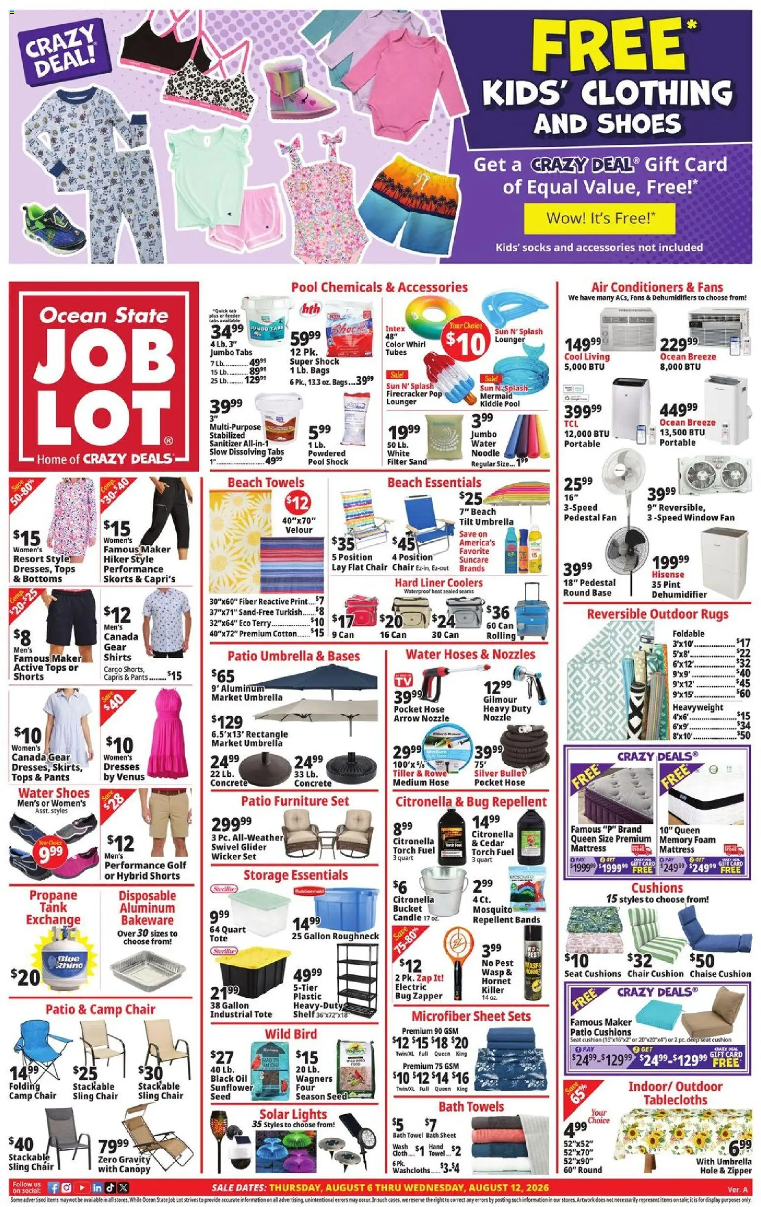 Ocean State Job Lot Weekly Ad - MA - valid from 08/06/2026 | Page: 1