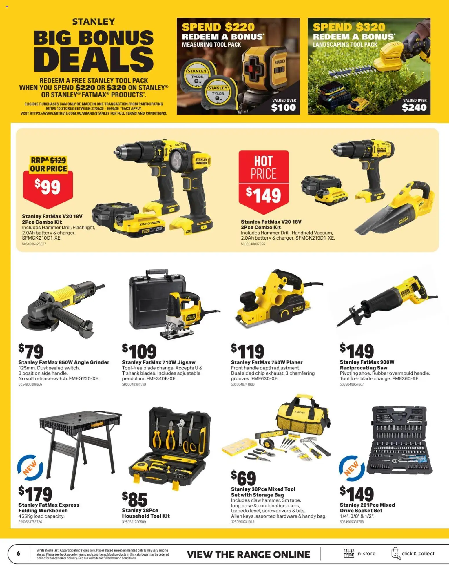 Mitre 10 catalogue - valid from 27.05.2026 | Page: 6 | Products: Battery, Saw, Bag, Grinder