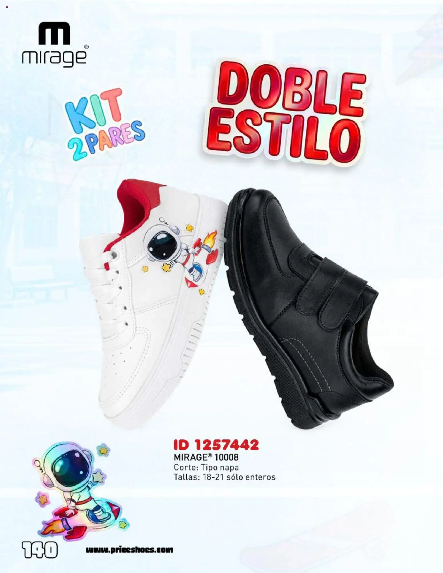 Nuevas ofertas de Price Shoes válidas en toda la República Mexicana desde el 12.06.2026. ¡Encuentra las mejores ofertas en Price Shoes catálogo Escolar! | Página: 140