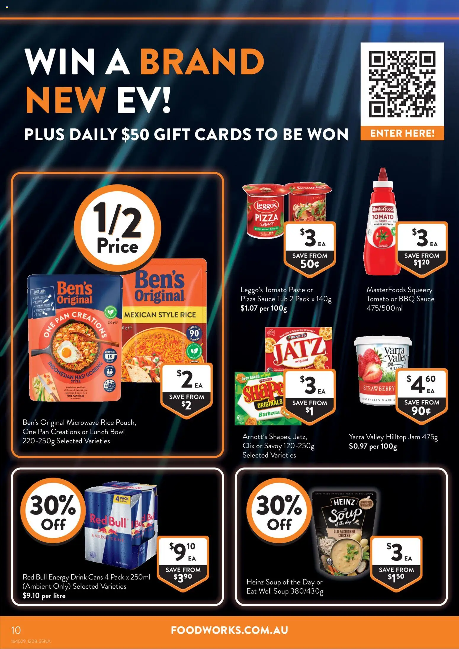Foodworks catalogue - valid from 12/08/2026 | Page: 10 | Products: Rice, Soup, Tomato, Red Bull