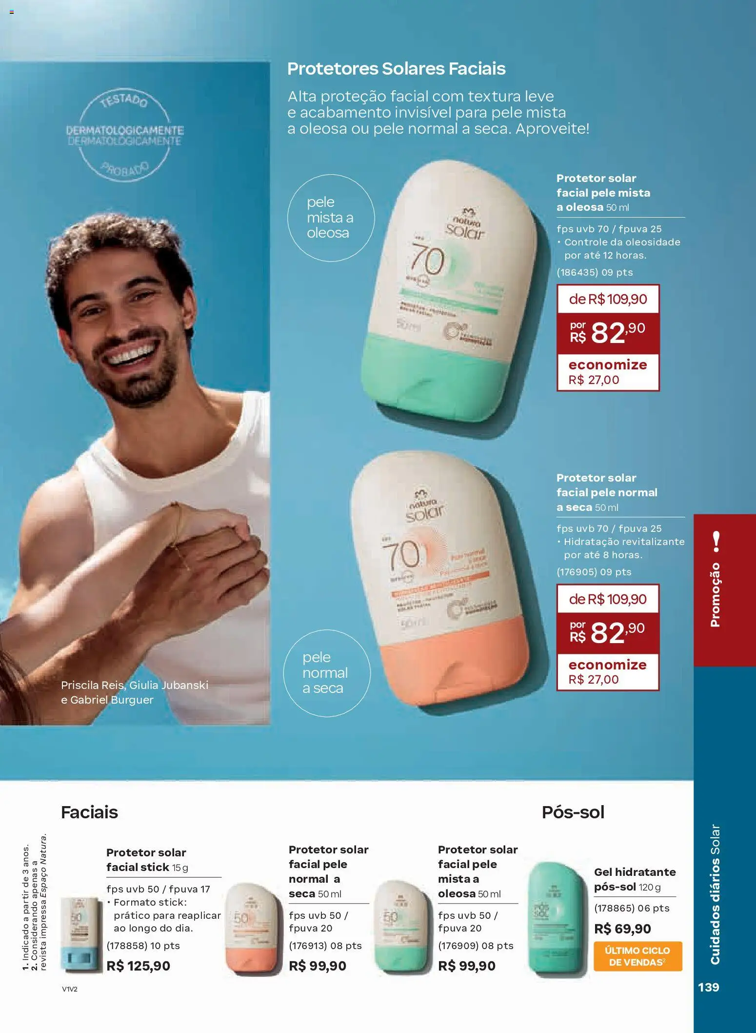 Natura Folheto - válido de 19.02.2026 | Página: 139 | Produtos: Protetor solar, Revista, Protetor solar facial