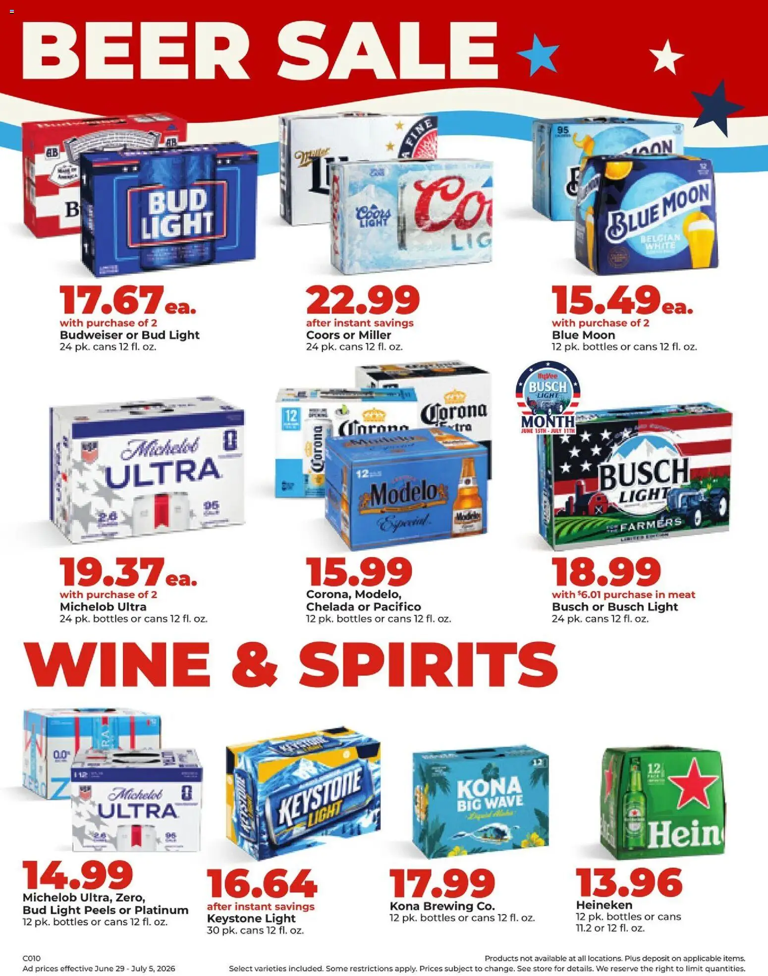 HyVee Weekly Ad - valid from 06/29/2026 | Page: 41 | Products: Wine, Beer