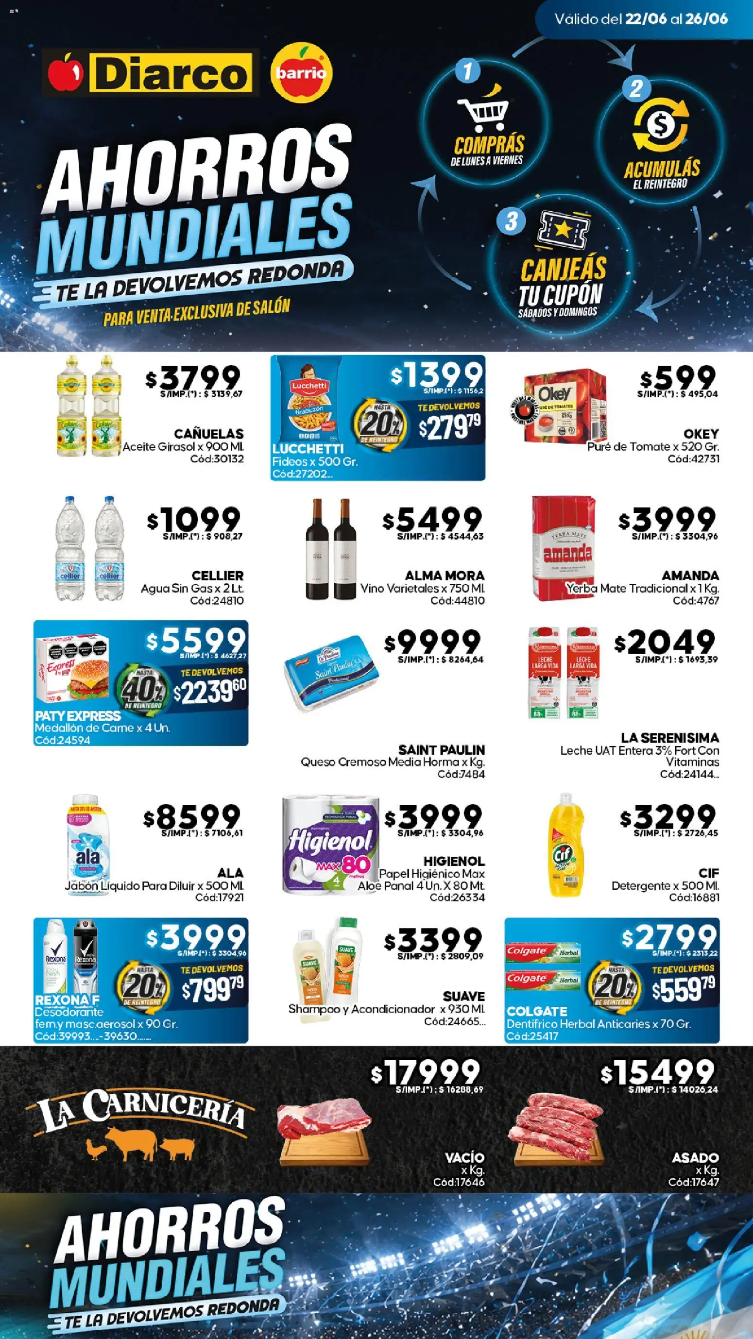 Diarco - Ofertas Diarco Barrio │ válido desde el 22/06/2026 | Página: 1