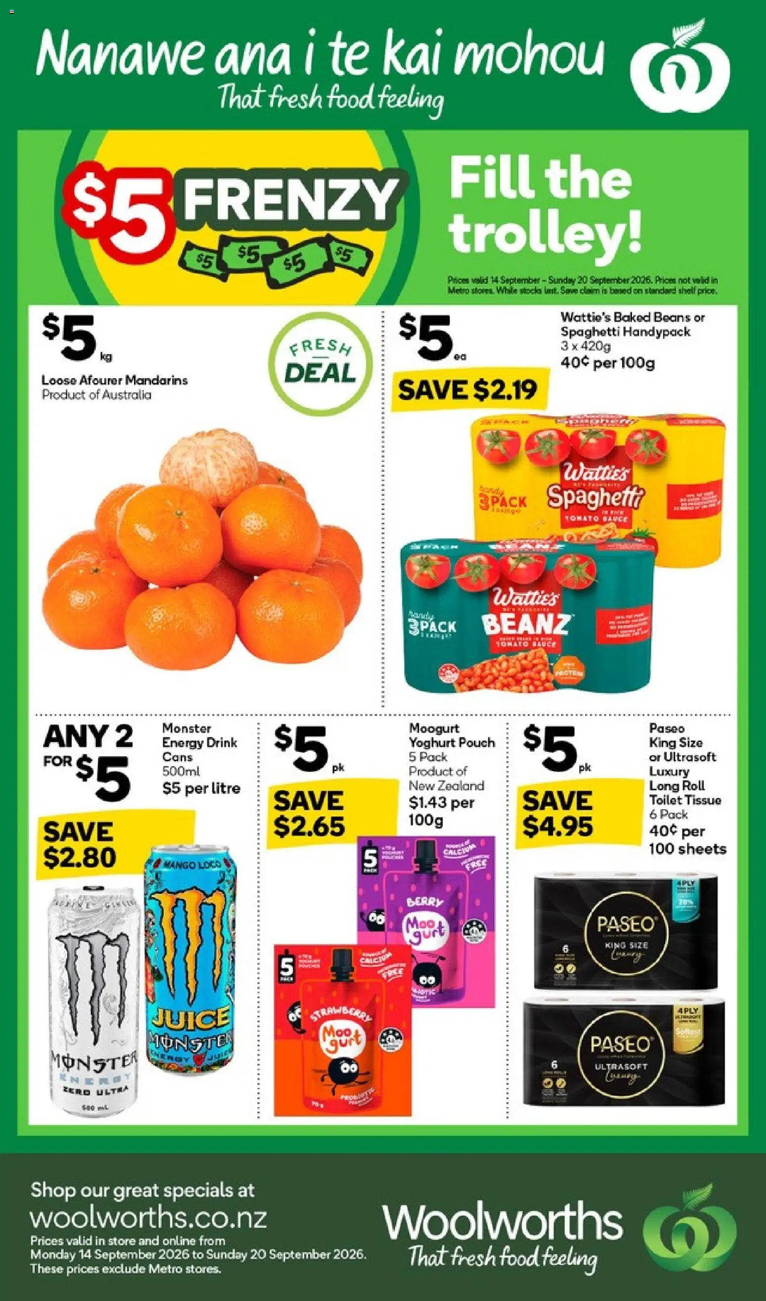 Woolworths catalogue from 14 Sept 2026 | Page: 1