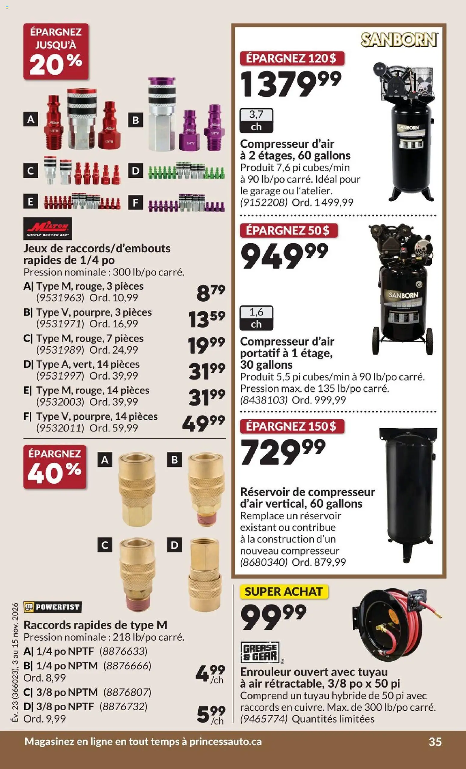 Princess Auto flyer valid from Nov 1, 2026 | Page: 39
