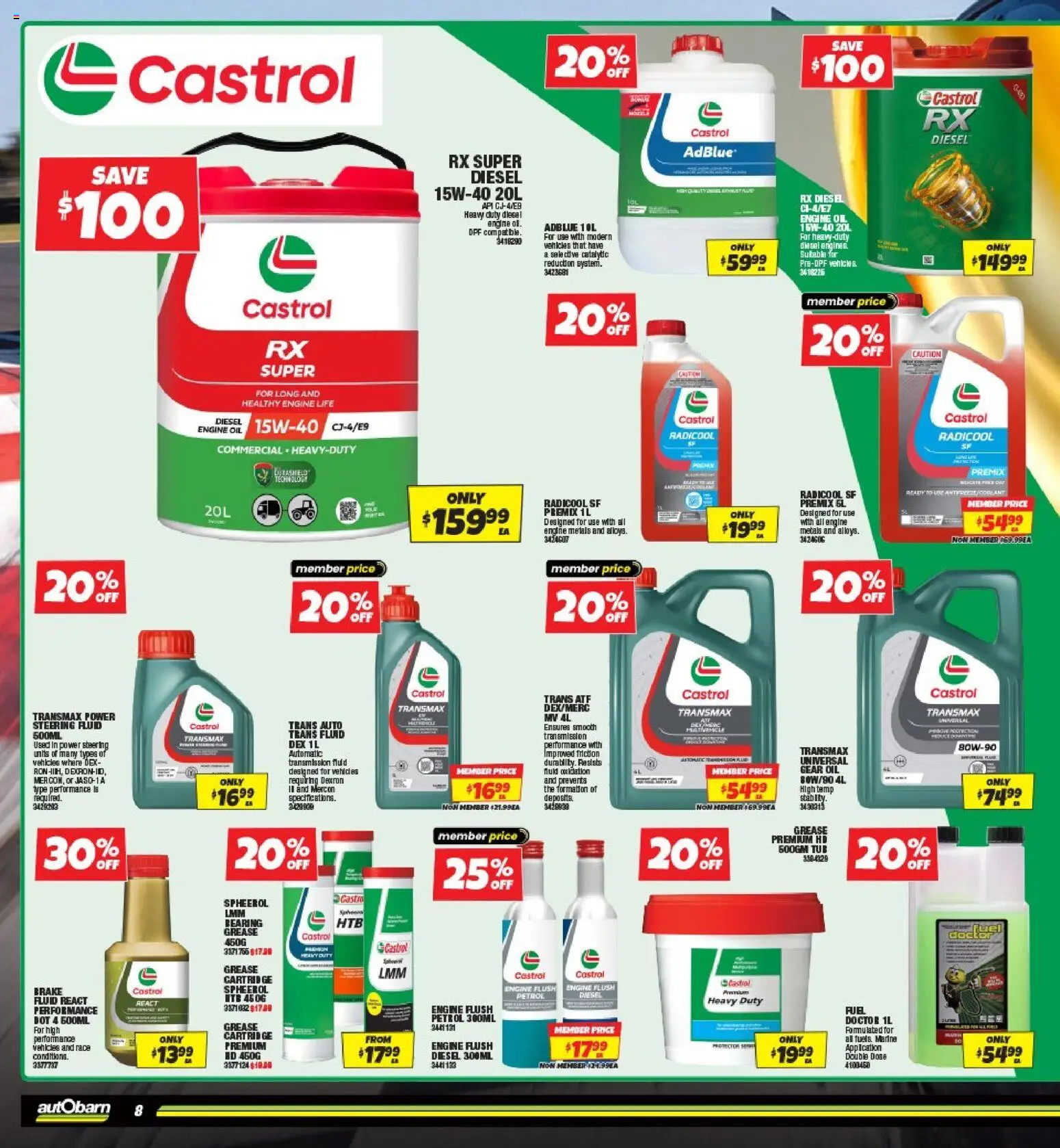 Autobarn catalogue - valid from 30/09/2026 | Page: 8 | Products: Oil