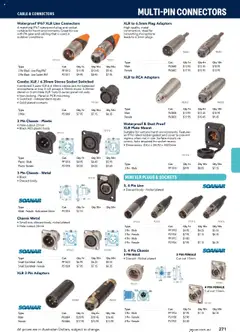 Preview of Jaycar Engineering & Scientific Catalogue 2025/2026  - valid from 09.07.2025 | Page: 271 | Products: Socket, Cable, Microphone, Stereo