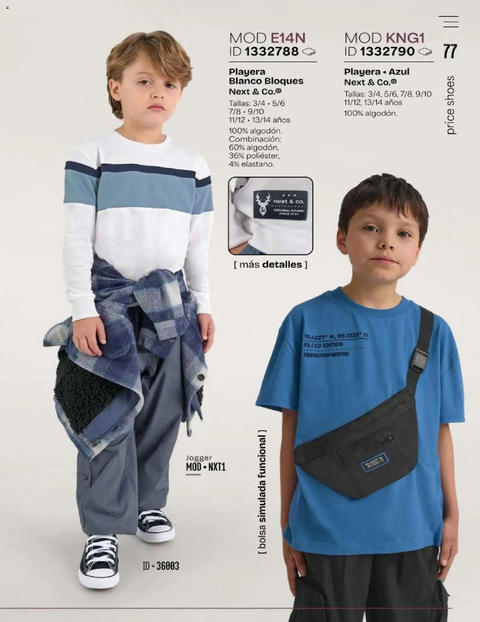 Nuevas ofertas de Price Shoes válidas en toda la República Mexicana desde el 01/10/2026. ¡Encuentra las mejores ofertas en Price Shoes catálogo Kids! | Página: 77