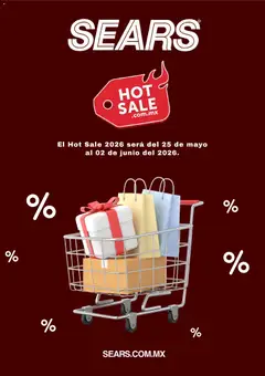 Vista previa de Sears Hot Sale aviso, nuevo folleto de la tienda, válido en México a partir del 06.05.2026