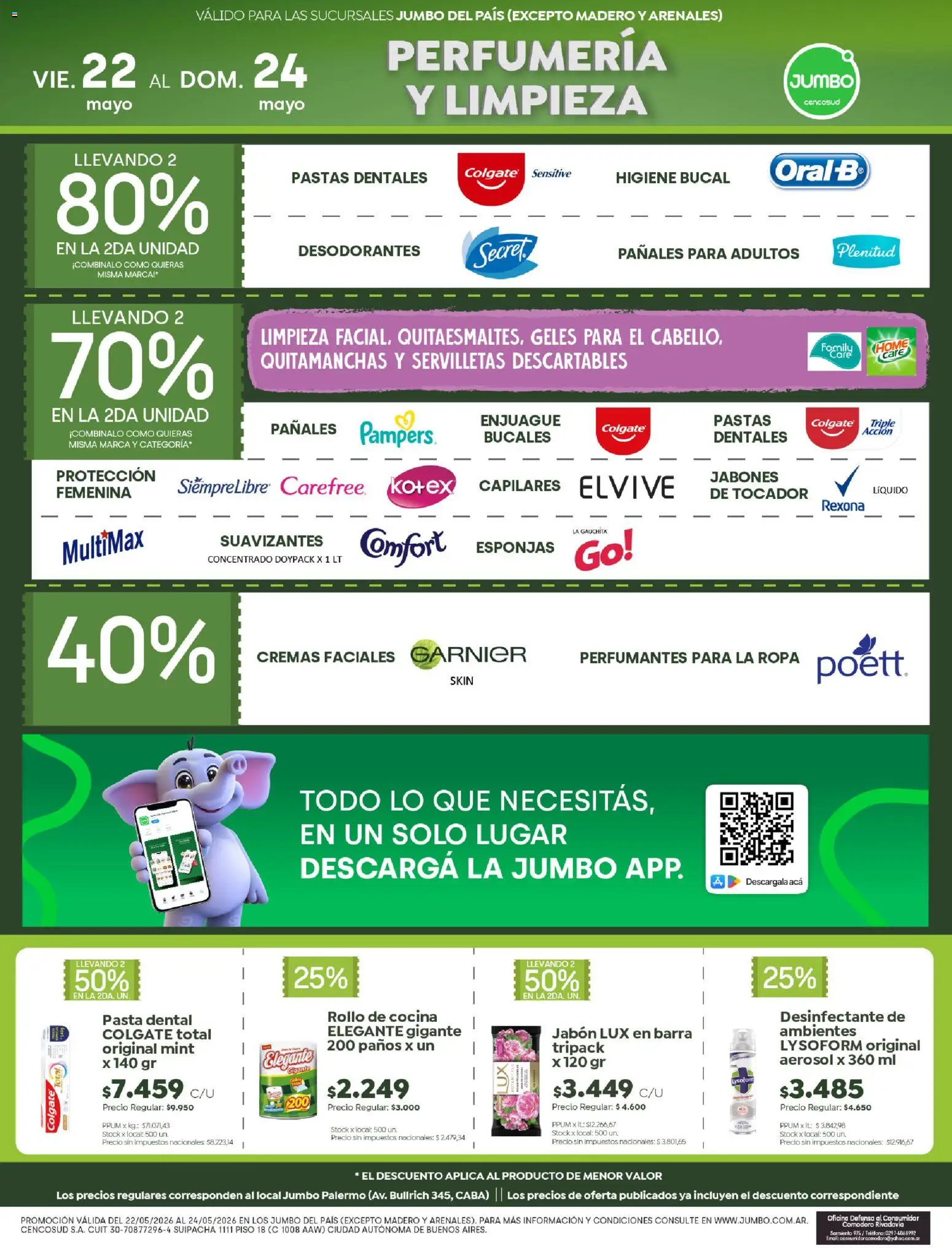 Jumbo ofertas │ válido desde el 22.05.2026 | Página: 6 | Productos: Teléfono, Desinfectante, Jabón, Pasta dental