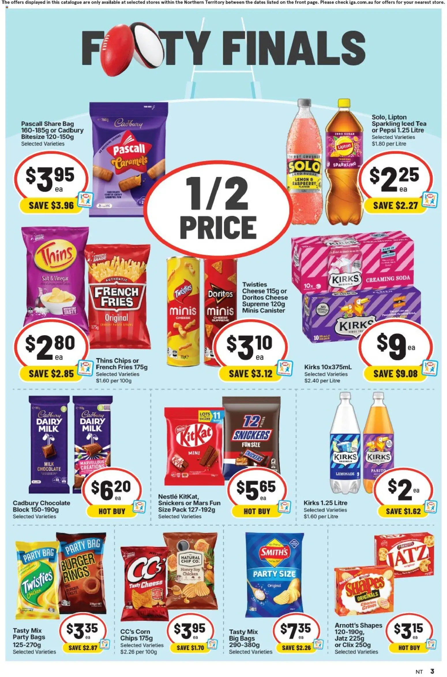 IGA catalogue - valid from 16/09/2026 | Page: 4 | Products: Chips, Vinegar, Raspberry, Lemonade