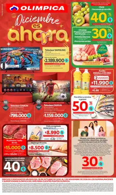 Olímpica catálogo Diciembre es ahorra -  Vista previa de la revista de la tienda Olímpica valido desde el 29/10/2026