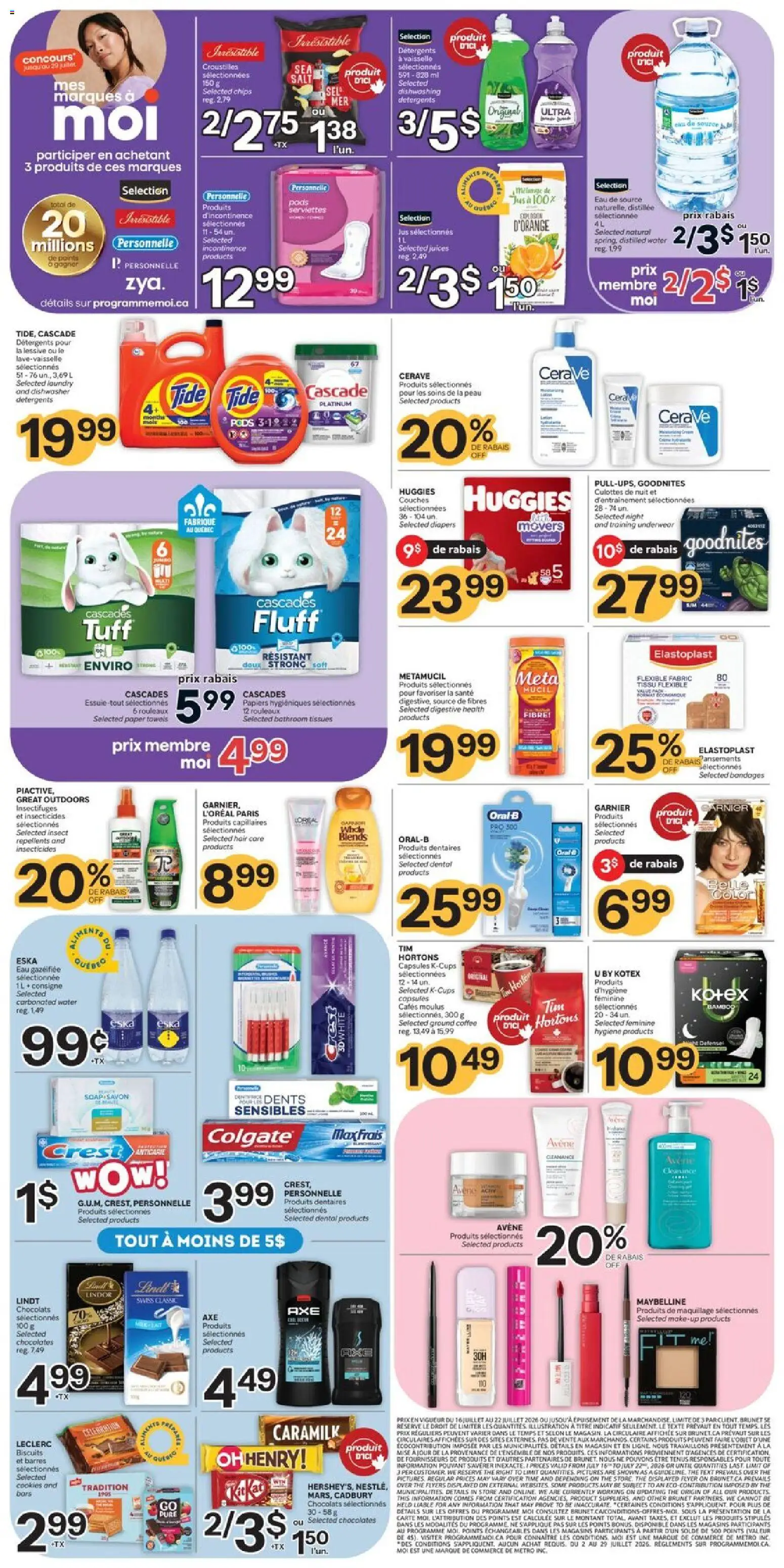 Brunet flyer valid from Jul 16, 2026 | Page: 8 | Products: Cookies, Capsules, Biscuits, Coffee