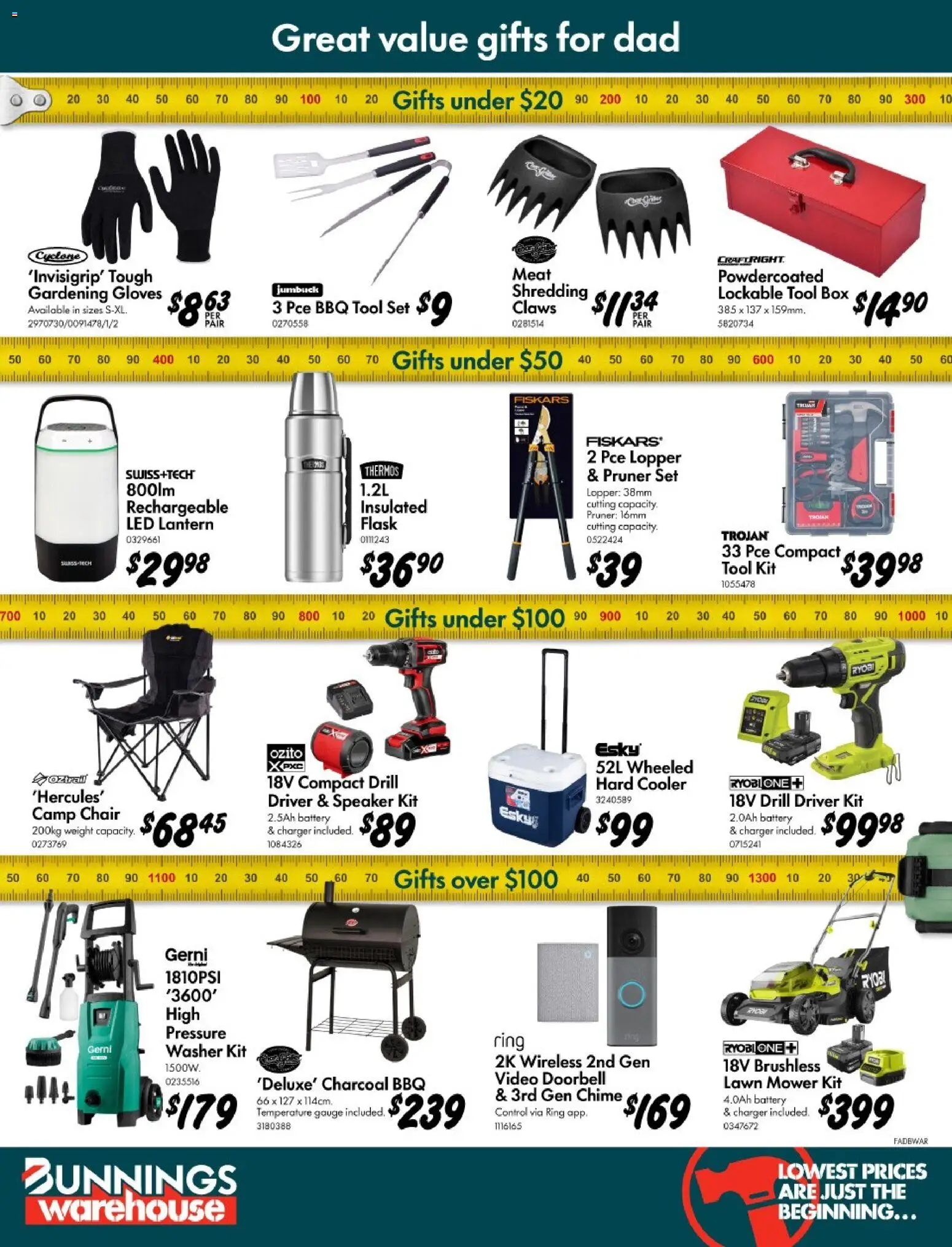 Bunnings Warehouse catalogue - valid from 12/08/2026 | Page: 12 | Products: Chair, Box, Ryobi, Mower