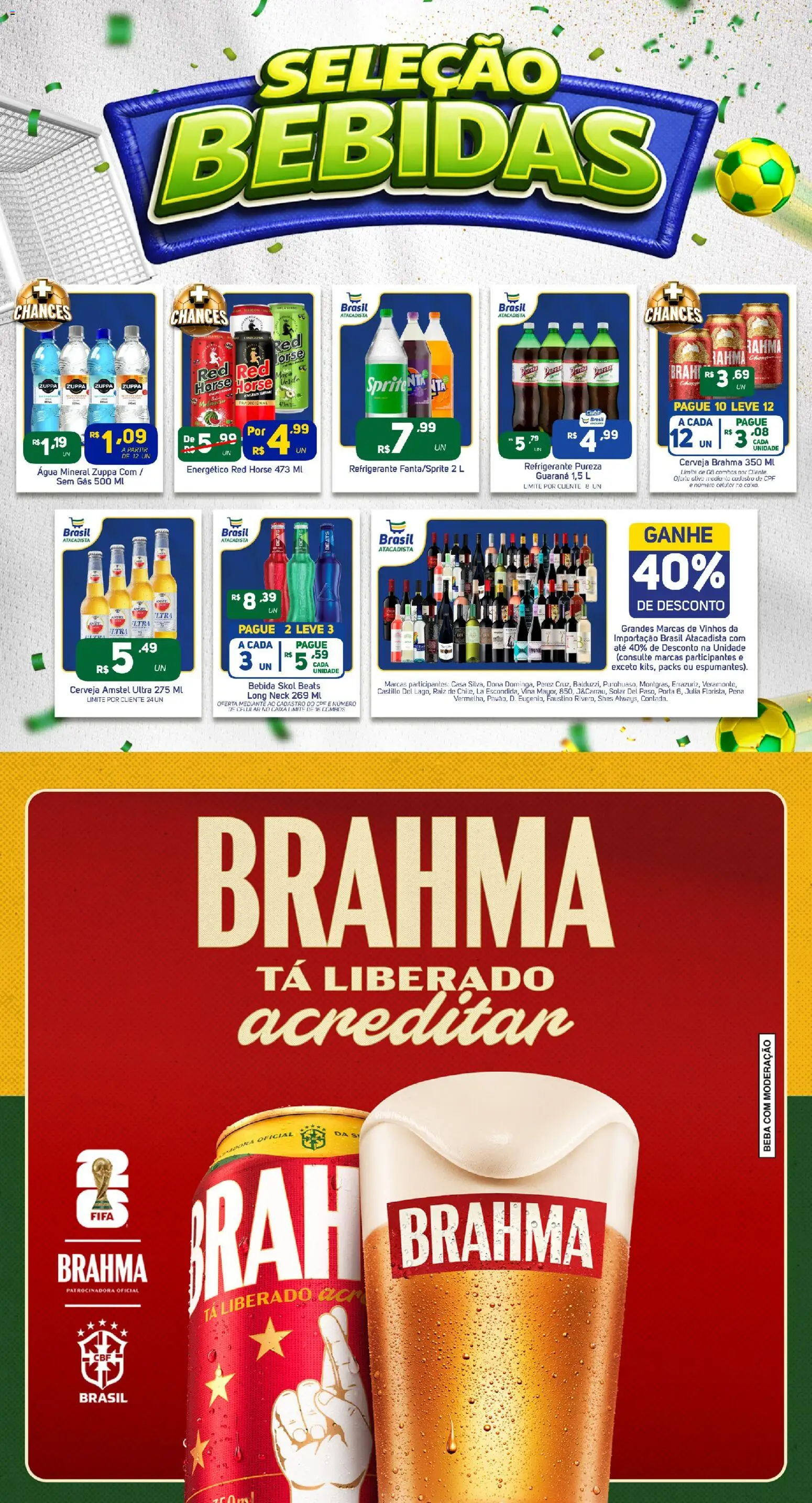 Brasil Atacadista Folheto - válido de 11.05.2026 | Página: 4 | Produtos: Celular, Energético, Porta, Água mineral