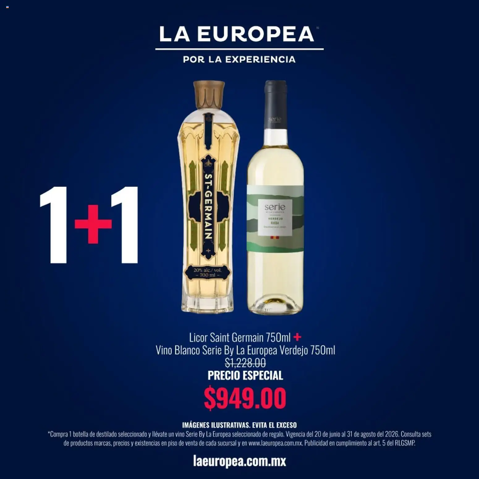 Nuevas ofertas de La Europea válidas en toda la República Mexicana desde el 20/06/2026. ¡Encuentra las mejores ofertas en La Europea catálogo Ofertas! | Página: 2 | Productos: Botella, Vino