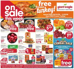 Preview of Giant Eagle weekly ads valid from 10/15/2026