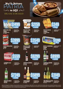 Vista previa Vea - Semana Patria - BSAS NEA válido desde el 06/07/2026 | Página: 3 | Productos: Batata, Dulce de leche, Leche, Vino