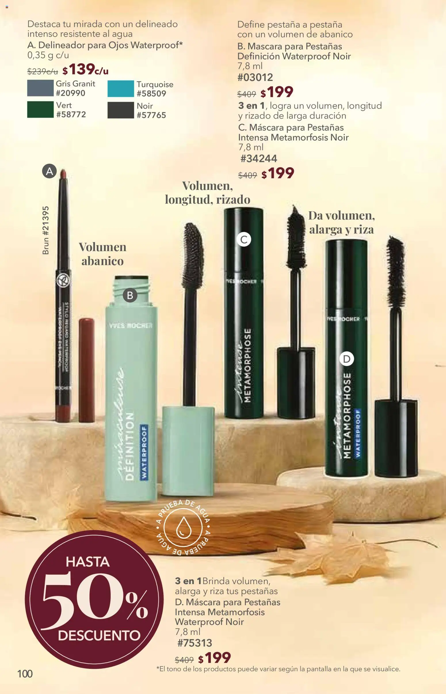 Nuevas ofertas de Yves Rocher válidas en toda la República Mexicana desde el 06/10/2026. ¡Encuentra las mejores ofertas en Yves Rocher campaña 14 2026! | Página: 102 | Productos: Máscara, Agua, Delineador
