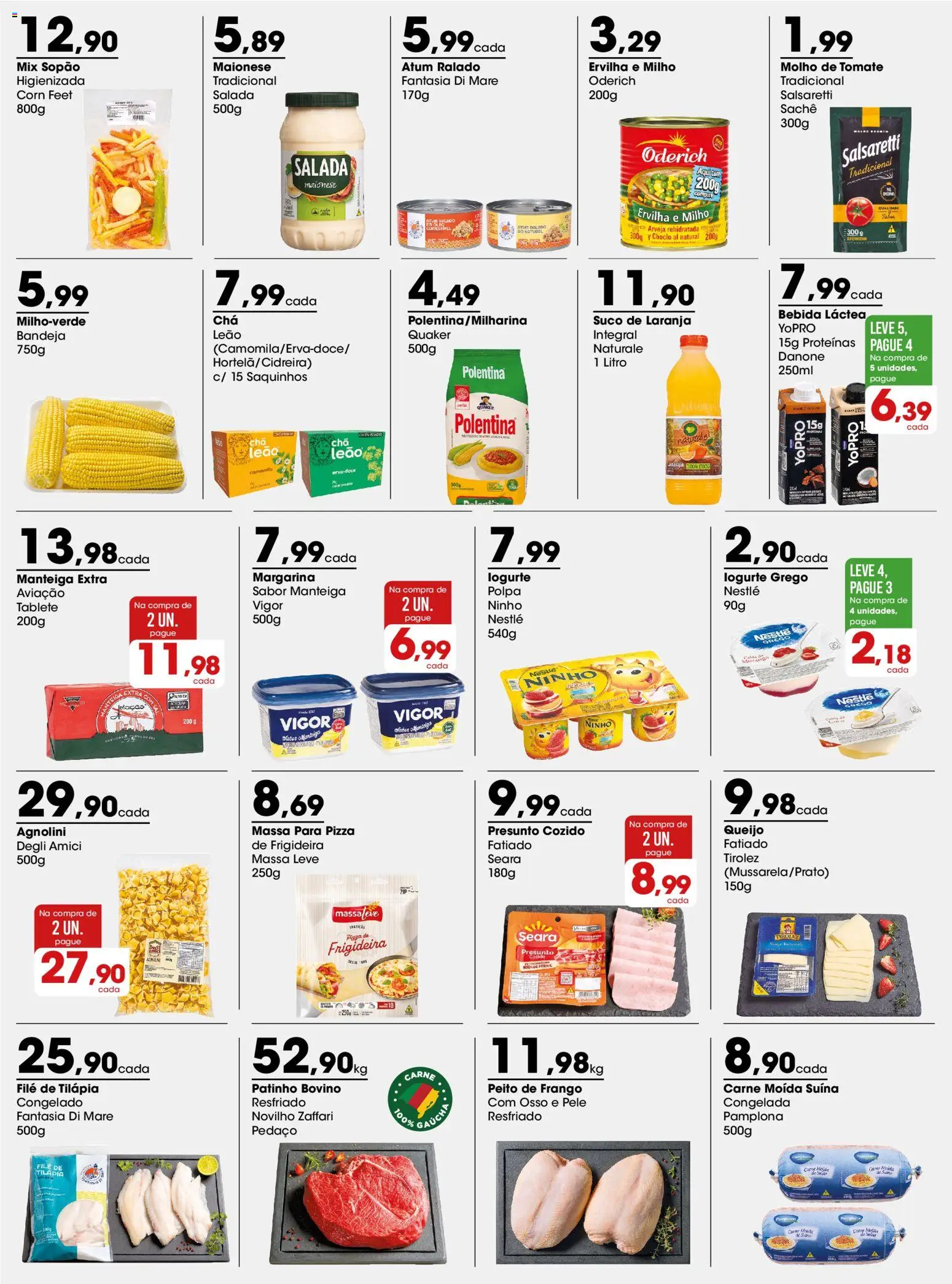 Zaffari Folheto - válido de 10/08/2026 | Página: 2 | Produtos: Bebida, Sal, Filé de tilápia, Iogurte grego