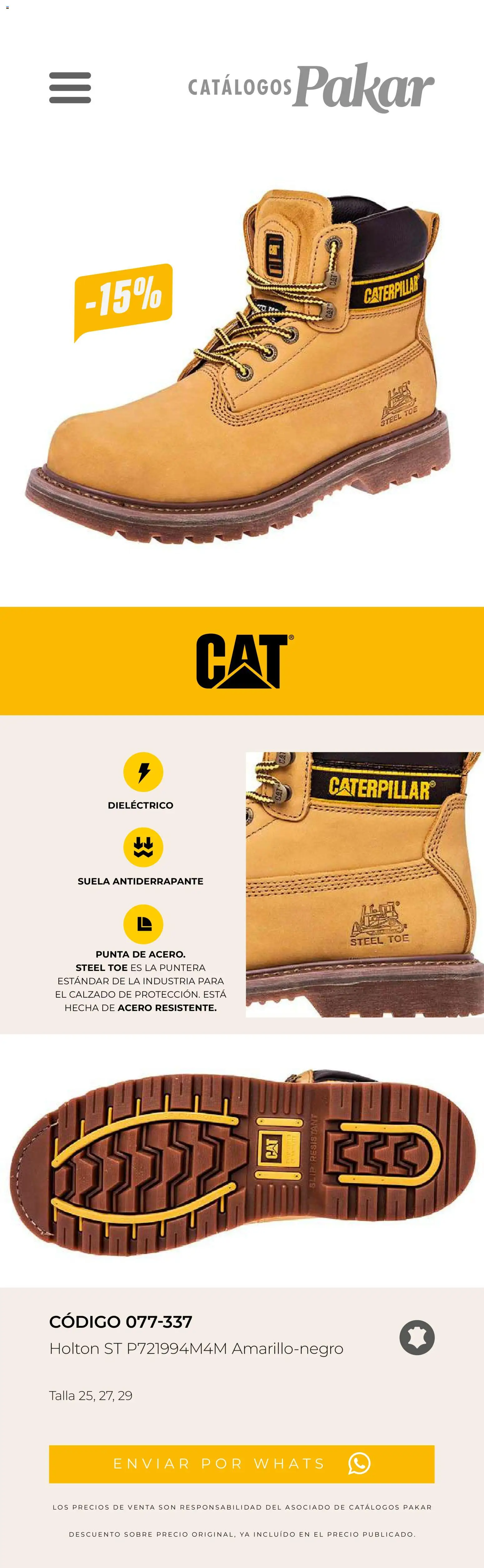 Nuevas ofertas de SC Pakar válidas en toda la República Mexicana desde el 13.03.2026. ¡Encuentra las mejores ofertas en SC Pakar catálogo Últimos pares premium ! | Página: 62 | Productos: Sobre