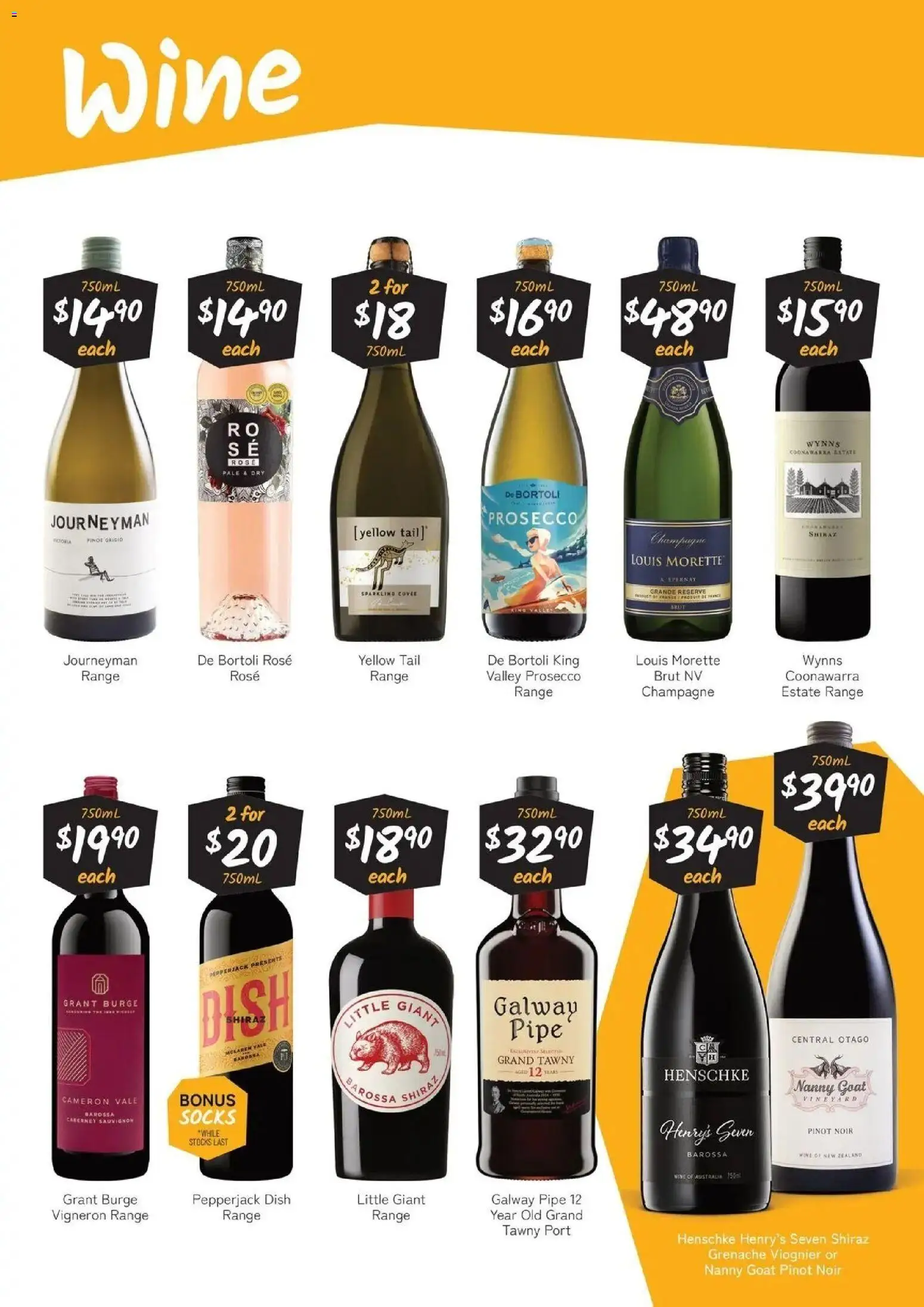 Cellarbrations catalogue - valid from 10/08/2026 | Page: 3 | Products: Champagne, Wine, Prosecco, Socks
