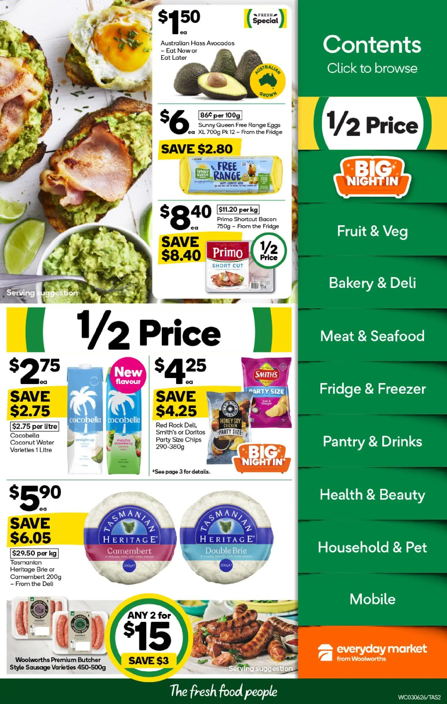 Woolworths catalogue - valid from 03.06.2026 | Page: 2 | Products: Eggs, Honey, Chips, Water