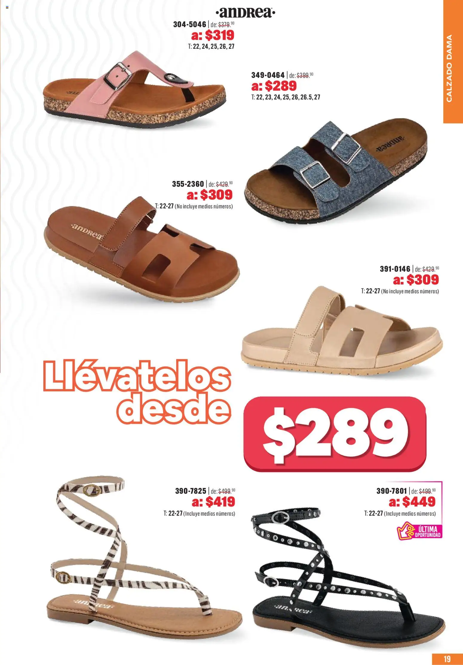 Nuevas ofertas de Andrea válidas en toda la República Mexicana desde el 03.05.2026. ¡Encuentra las mejores ofertas en Andrea catálogo Outlet! | Página: 19