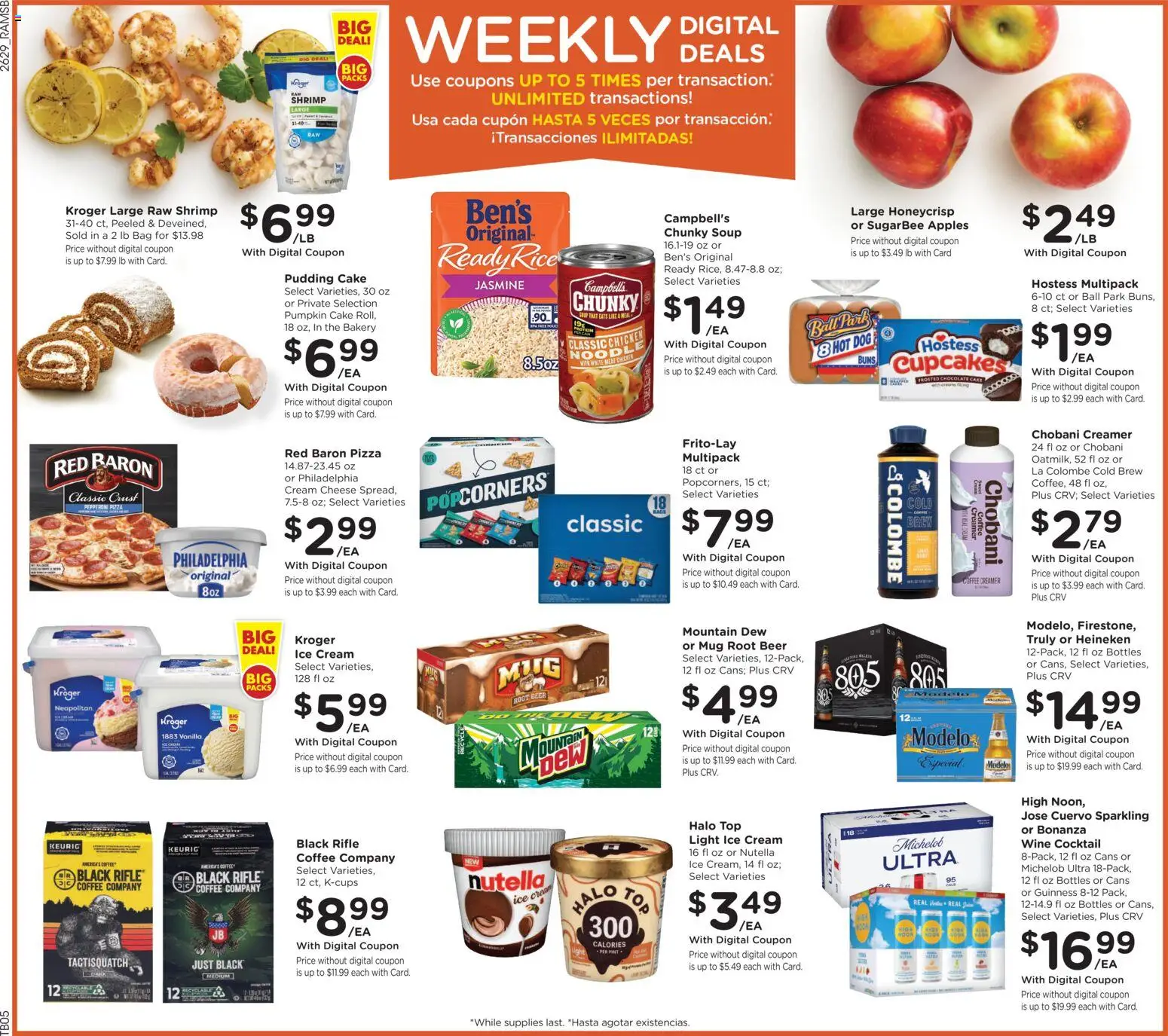 Ralphs Weekly Ad - valid from 08/19/2026 | Page: 4 | Products: Nutella, Cream cheese, Cheese, Chocolate