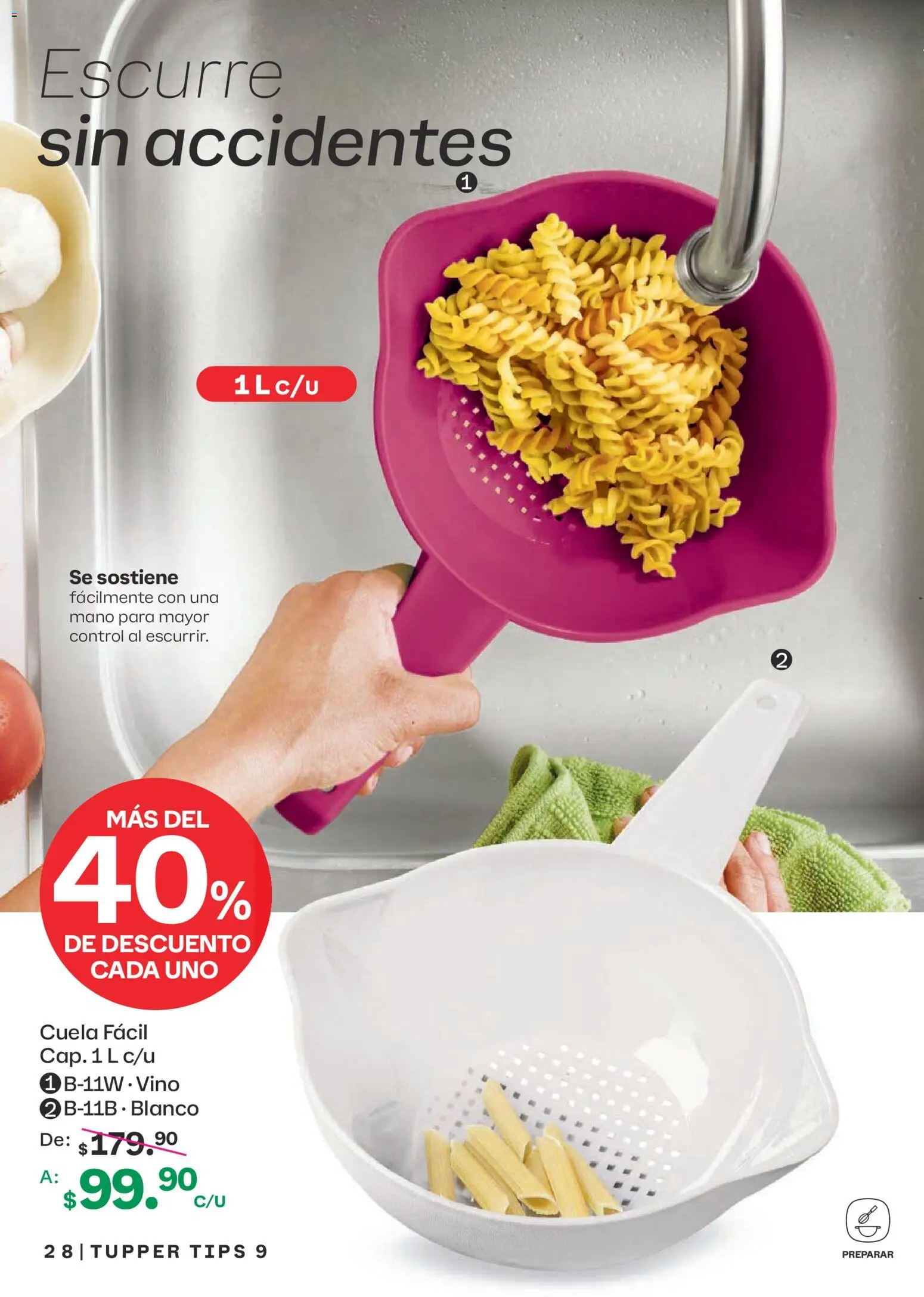 Nuevas ofertas de Tupperware válidas en toda la República Mexicana desde el 10/08/2026. ¡Encuentra las mejores ofertas en Tupperware catálogo! | Página: 28 | Productos: Tupper, Vino