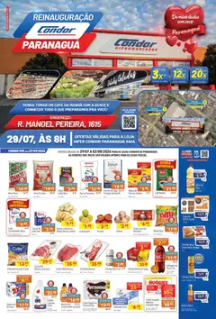 Supermercados Condor ofertas Reinauguração - Pré-Visualização do folheto da loja Supermercados Condor, válido de 29/07/2026