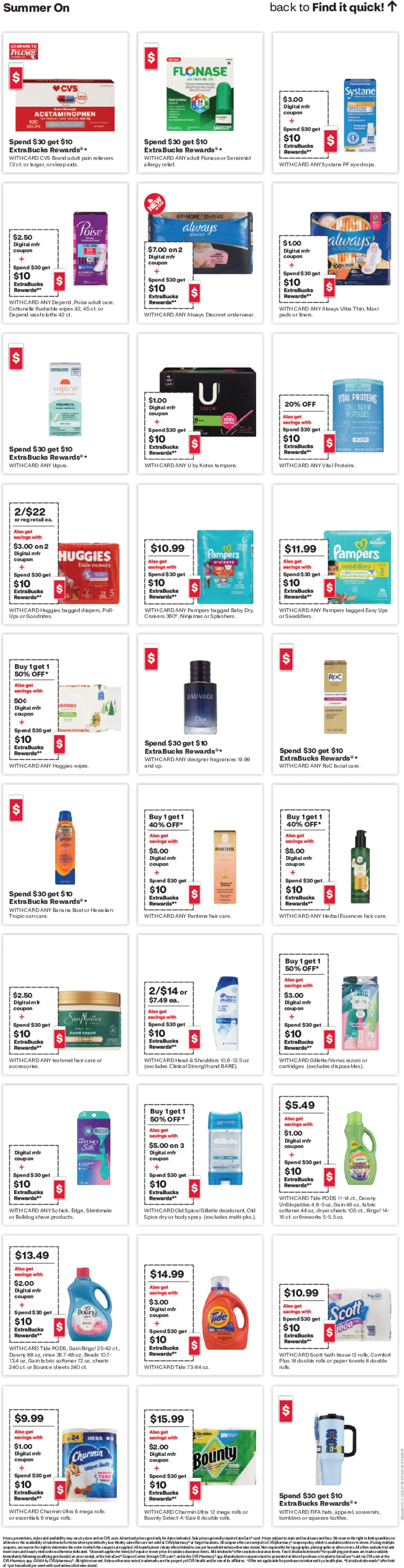 CVS Pharmacy Weekly Ad - WV - valid from 07.06.2026 | Page: 21 | Products: Bath, Conditioner, Pads, UPS