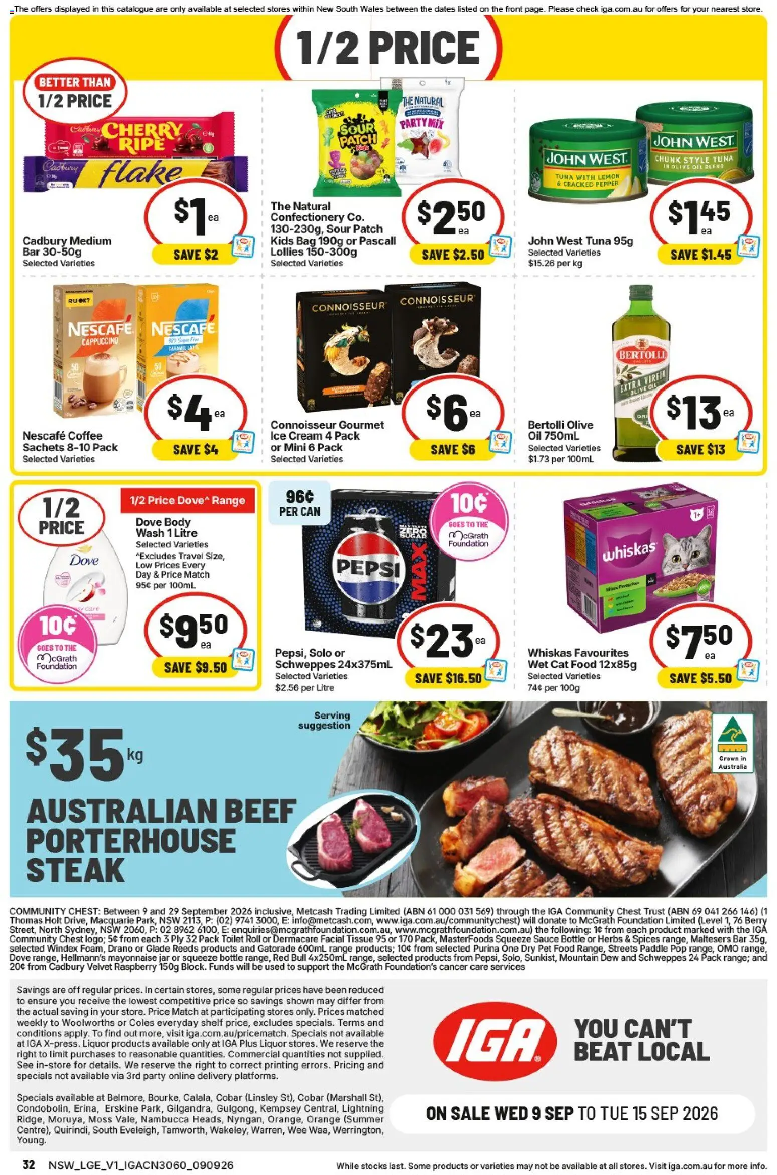 IGA catalogue - valid from 09/09/2026 | Page: 2 | Products: Toilet, Oil, Sauce, Lemon