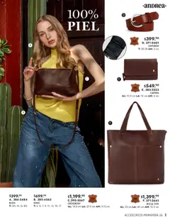 Vista previa de Andrea catálogo Primavera, nuevo folleto de la tienda, válido en México a partir del 25.01.2026 | Página: 3 | Productos: Blusa, Cinturón, Bolsa